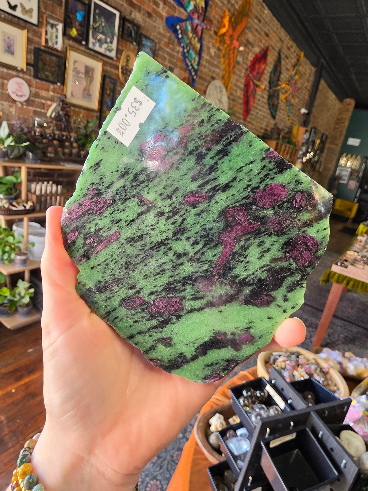 Ruby in Zoisite Slab