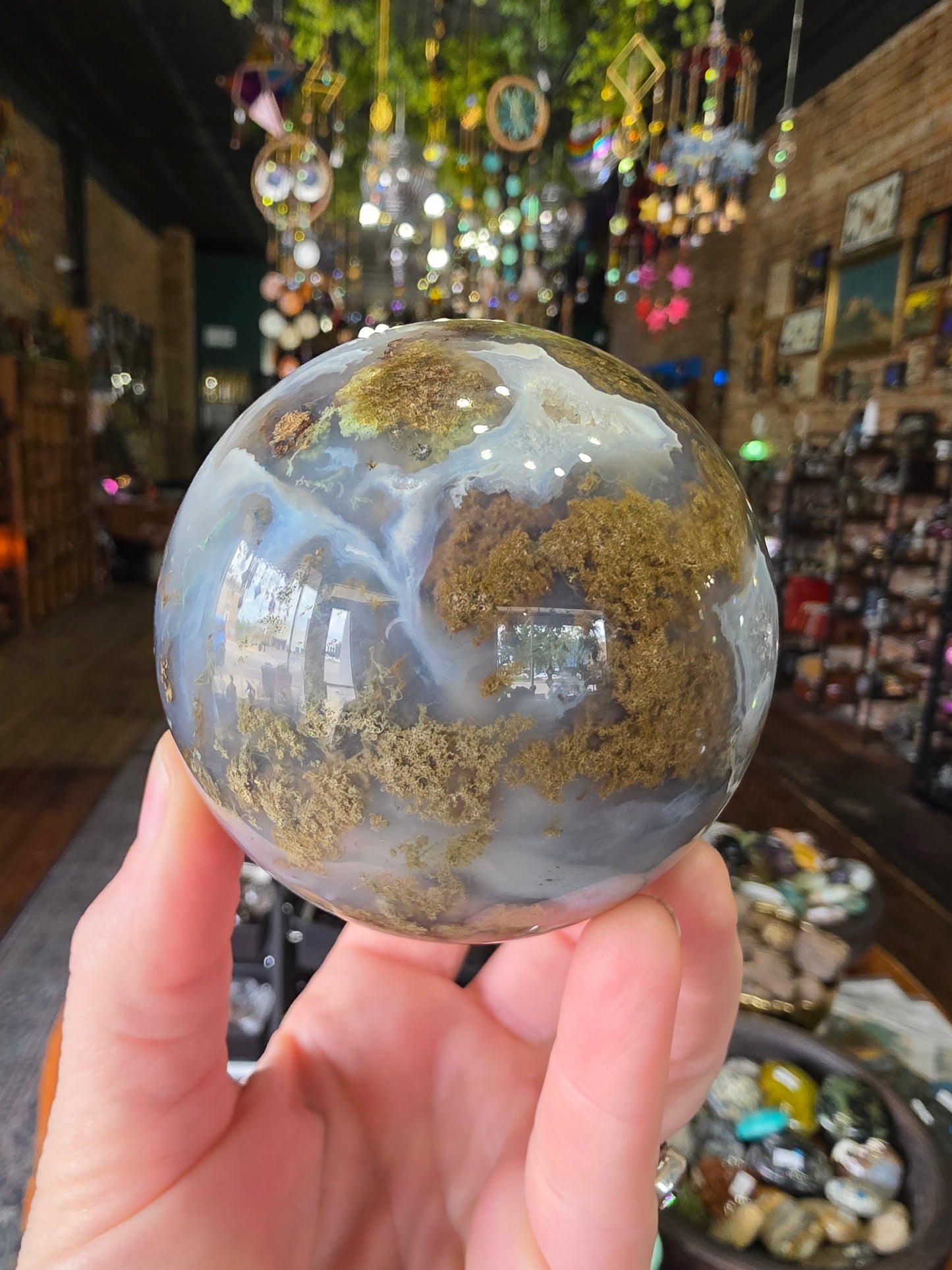 Moss Agate Sphere