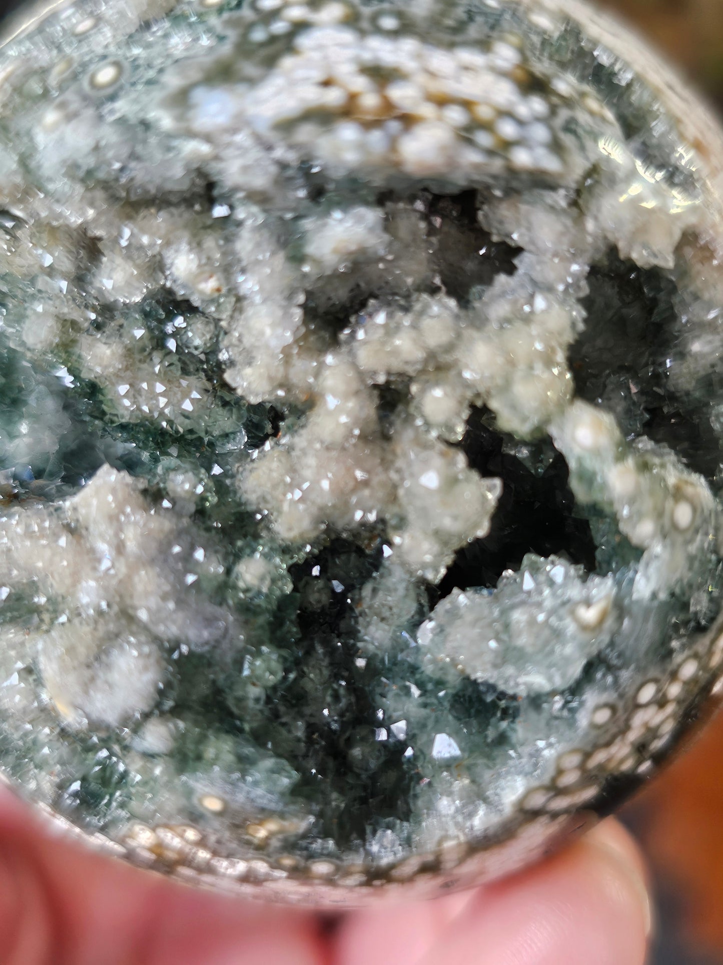Druzy Ocean Jasper Sphere