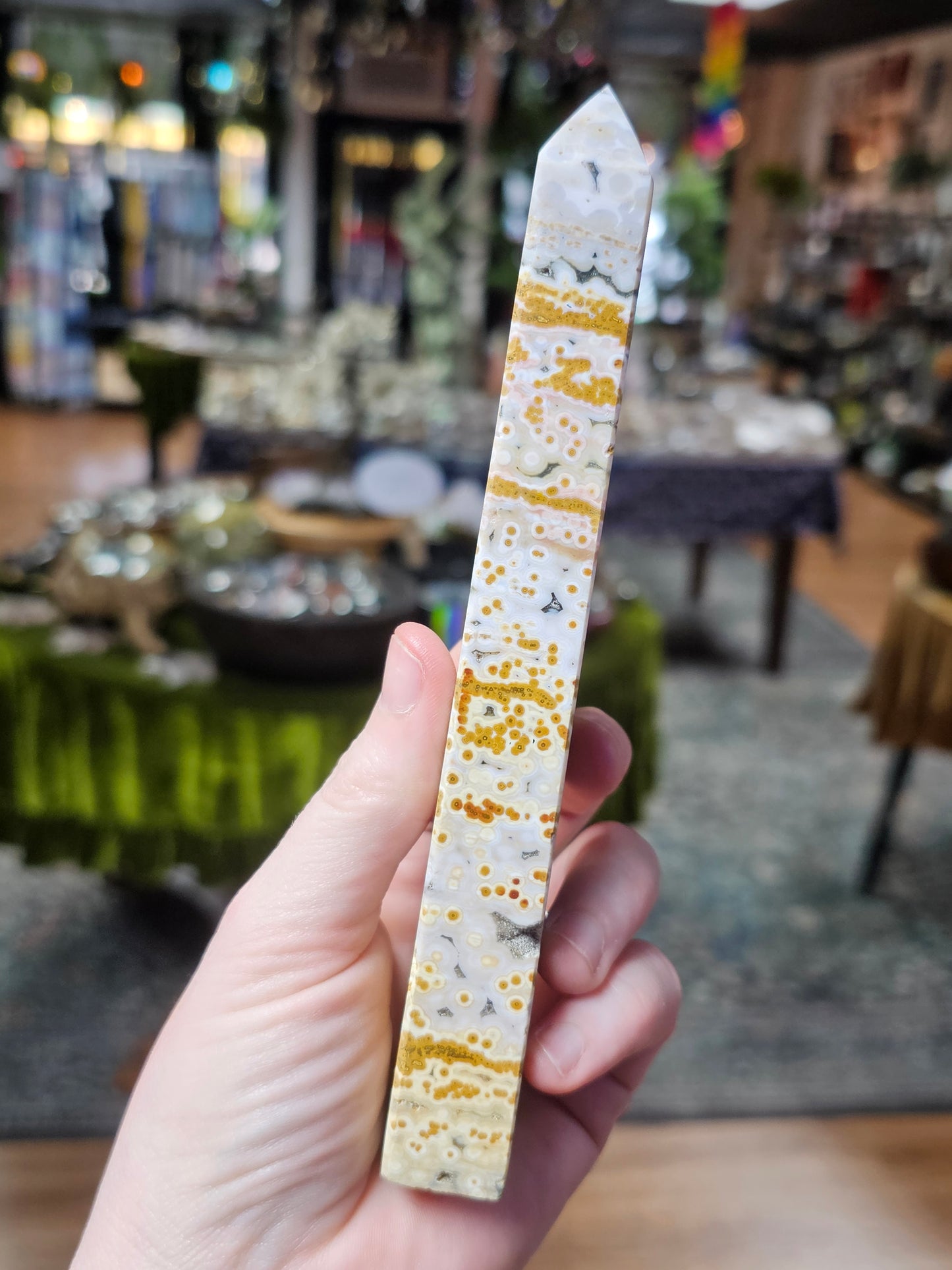 Orbicular Jasper tower