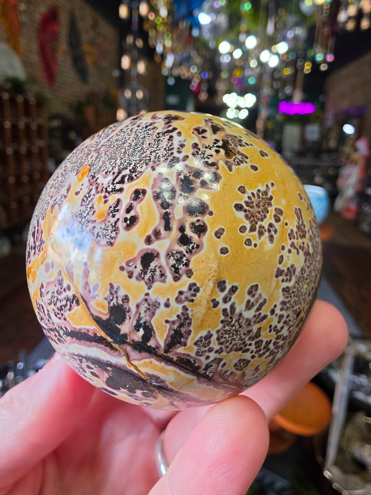 Dendritic Jasper Sphere