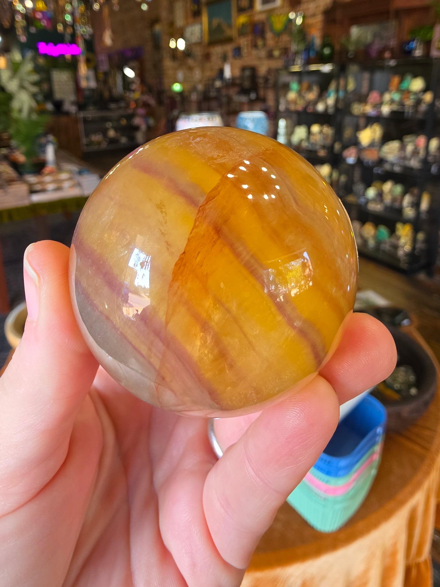 Candy Fluorite Sphere