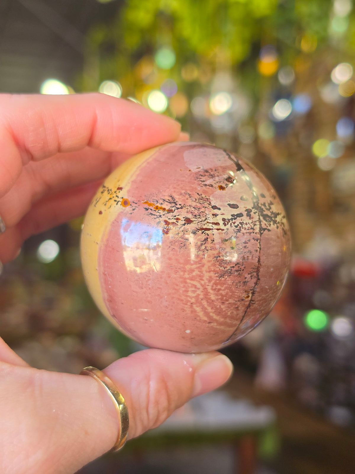 Dendritic Jasper Sphere