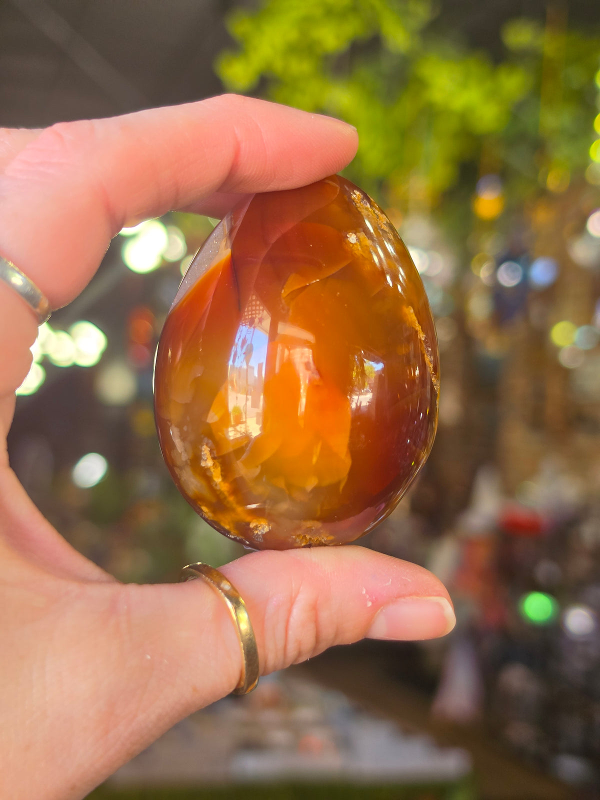 Carnelian Agate Egg Carving