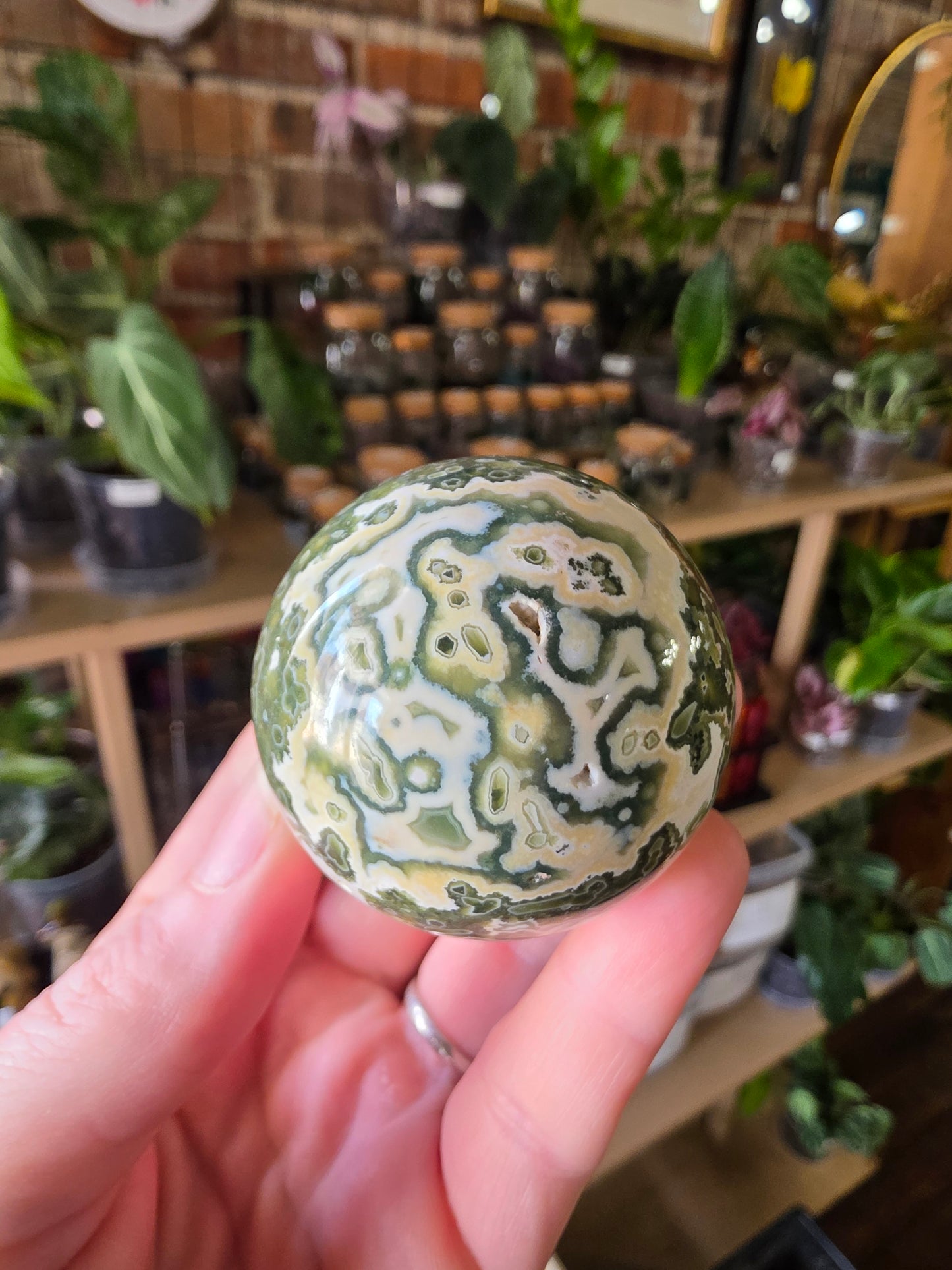 7th Vein Ocean Jasper Sphere