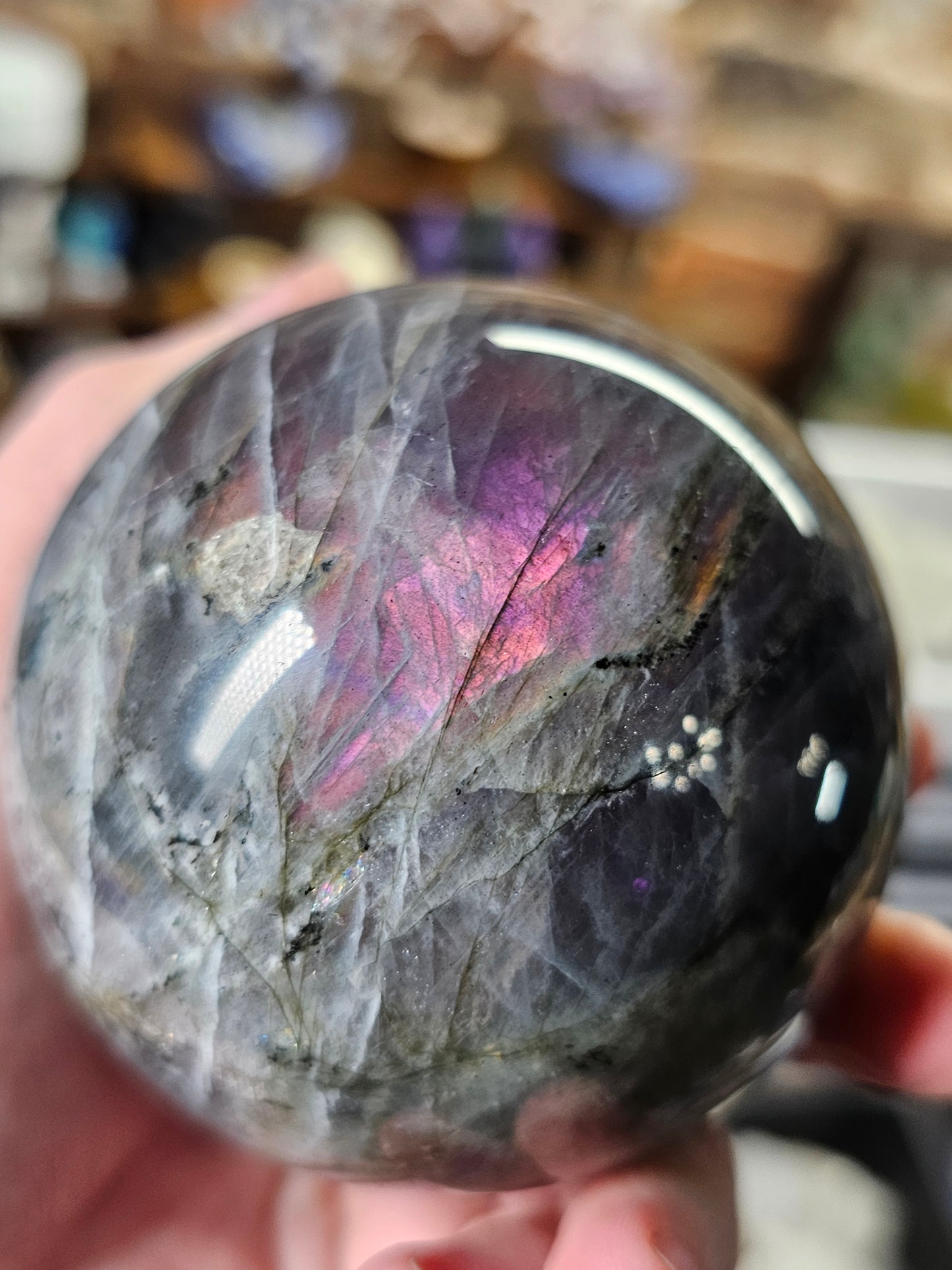 Sunset Labradorite Sphere