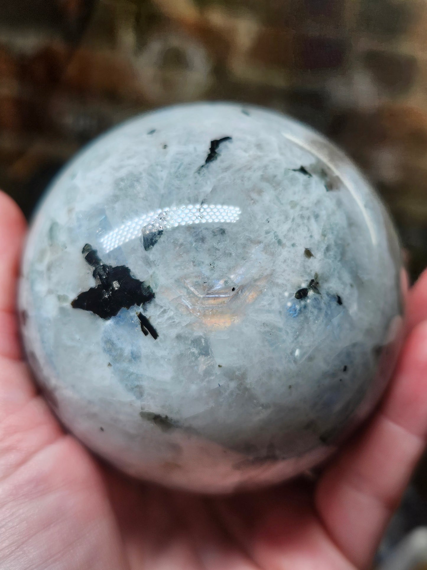 Rainbow Moonstone Sphere