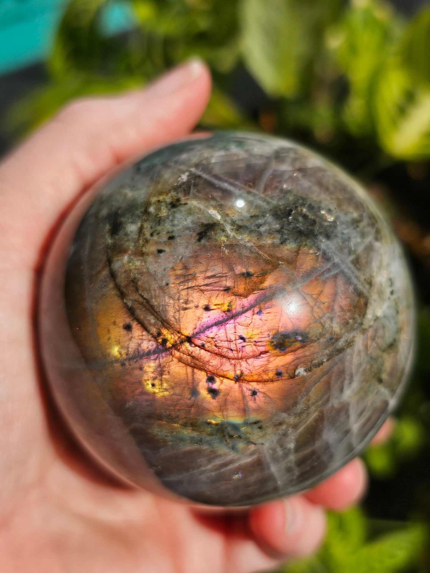 Sunset Labradorite Sphere