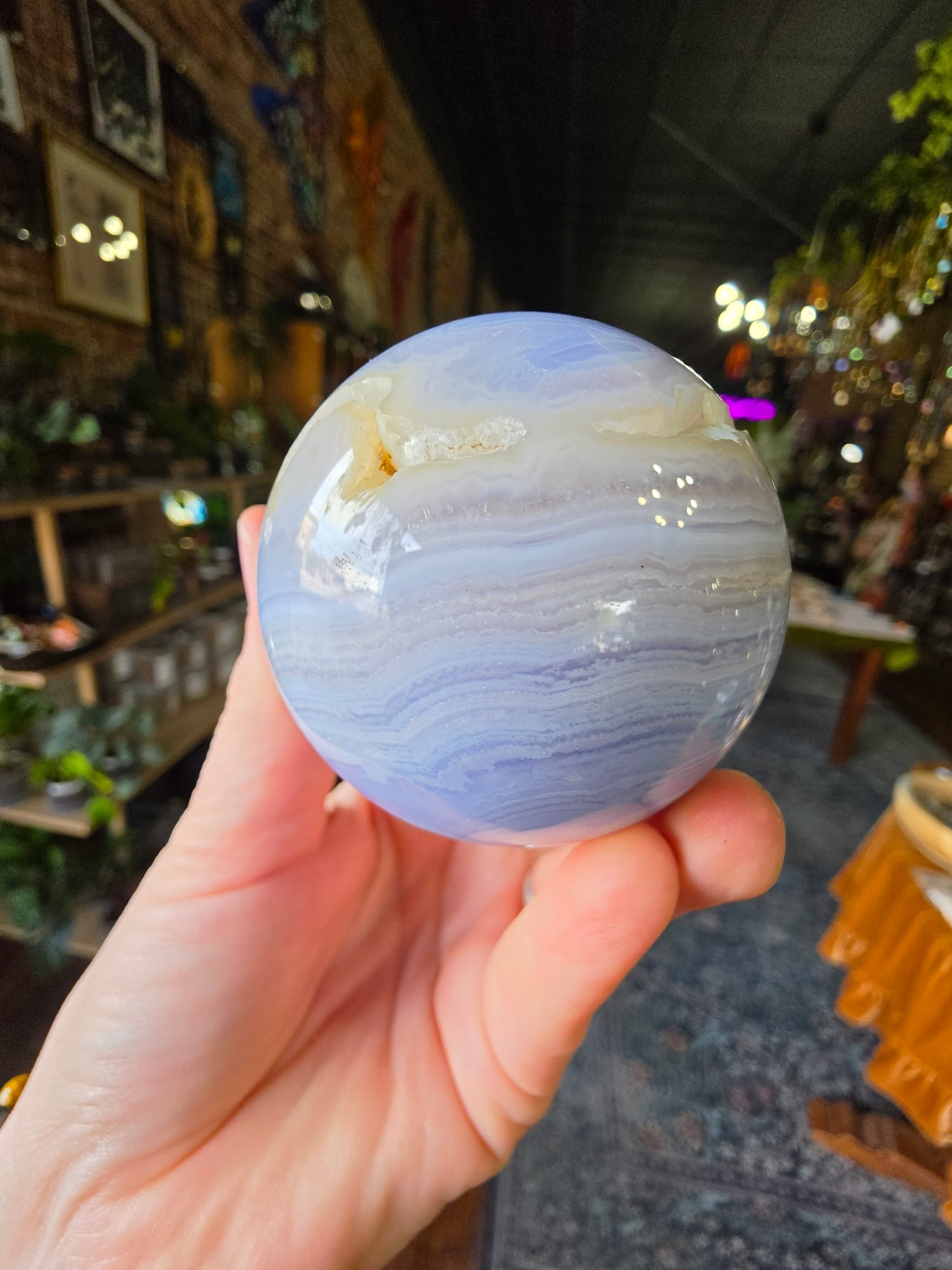 Blue Lace Agate Sphere
