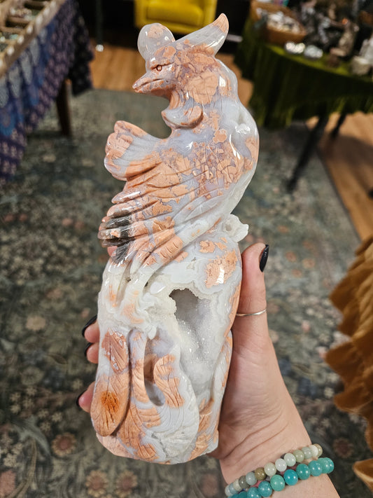 Cotton Candy Agate Pheonix