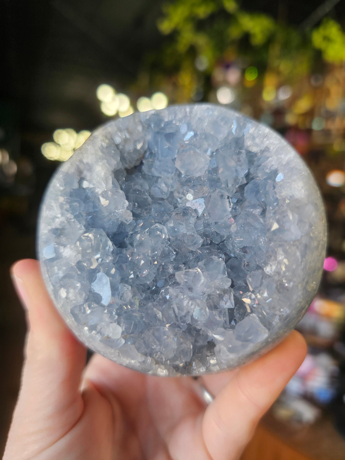 Celestite Cluster Sphere