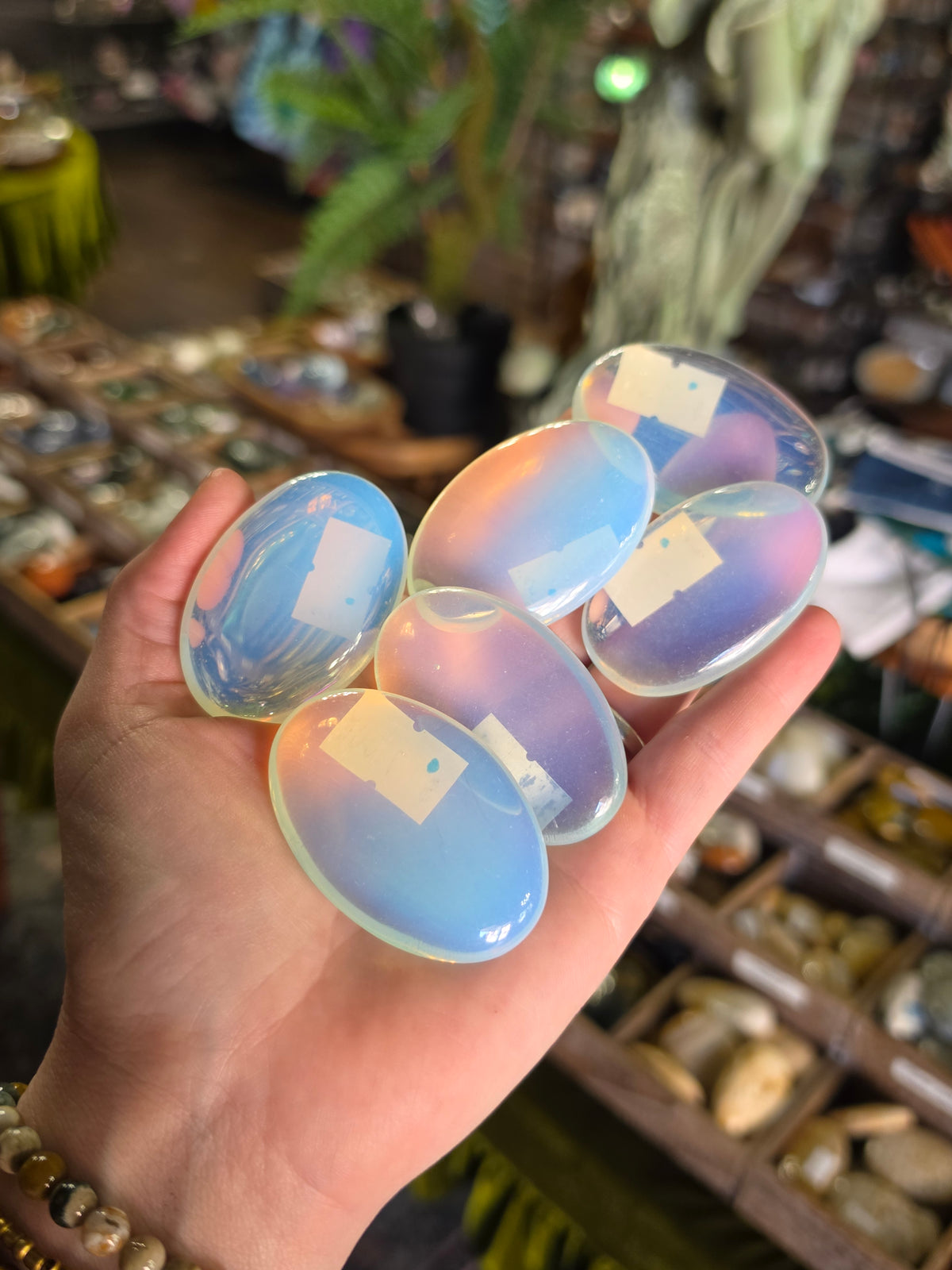Opalite Palm Stone