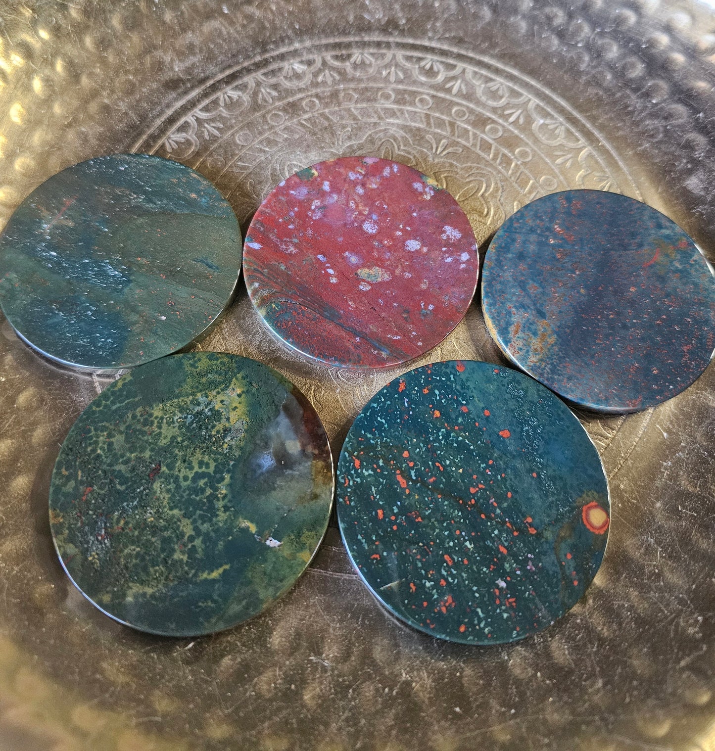 Bloodstone Fancy Jasper Disc