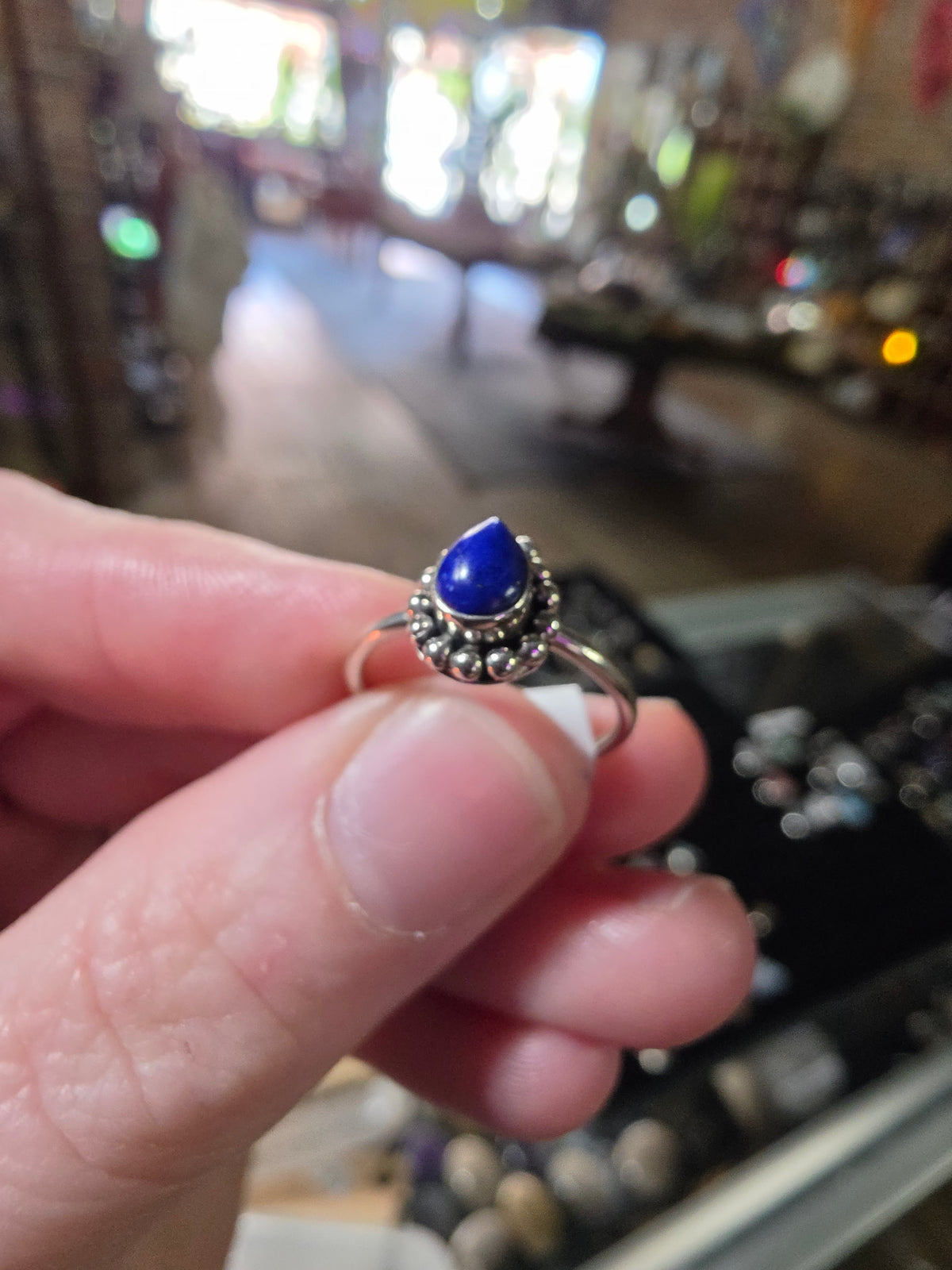 Lapis Lazuli Ring Size 5 (Enhanced)