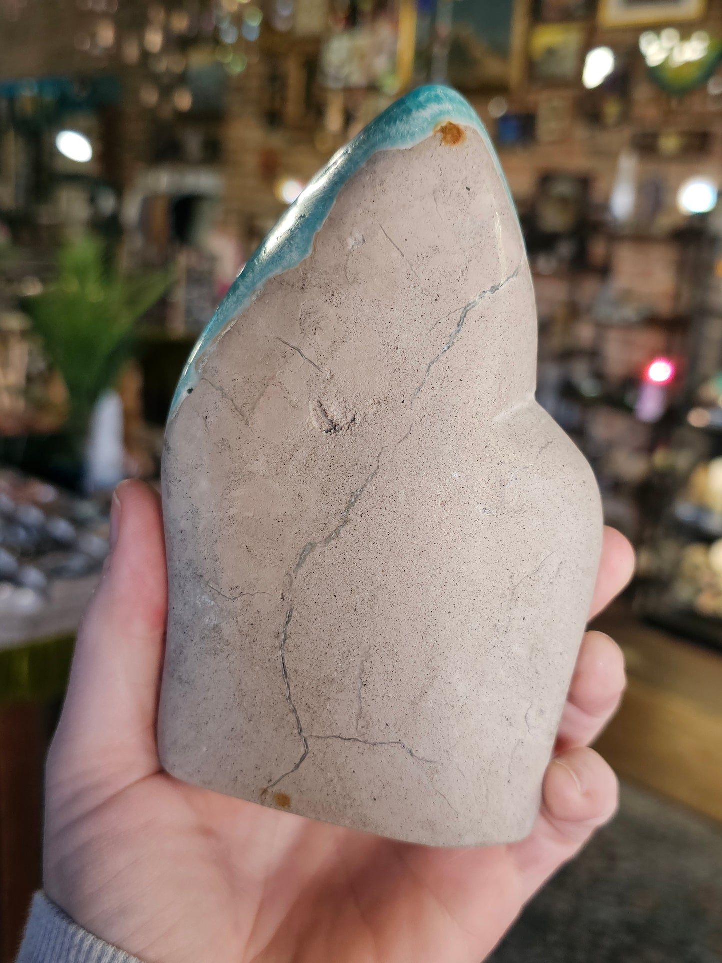 Blue Aragonite Freeform