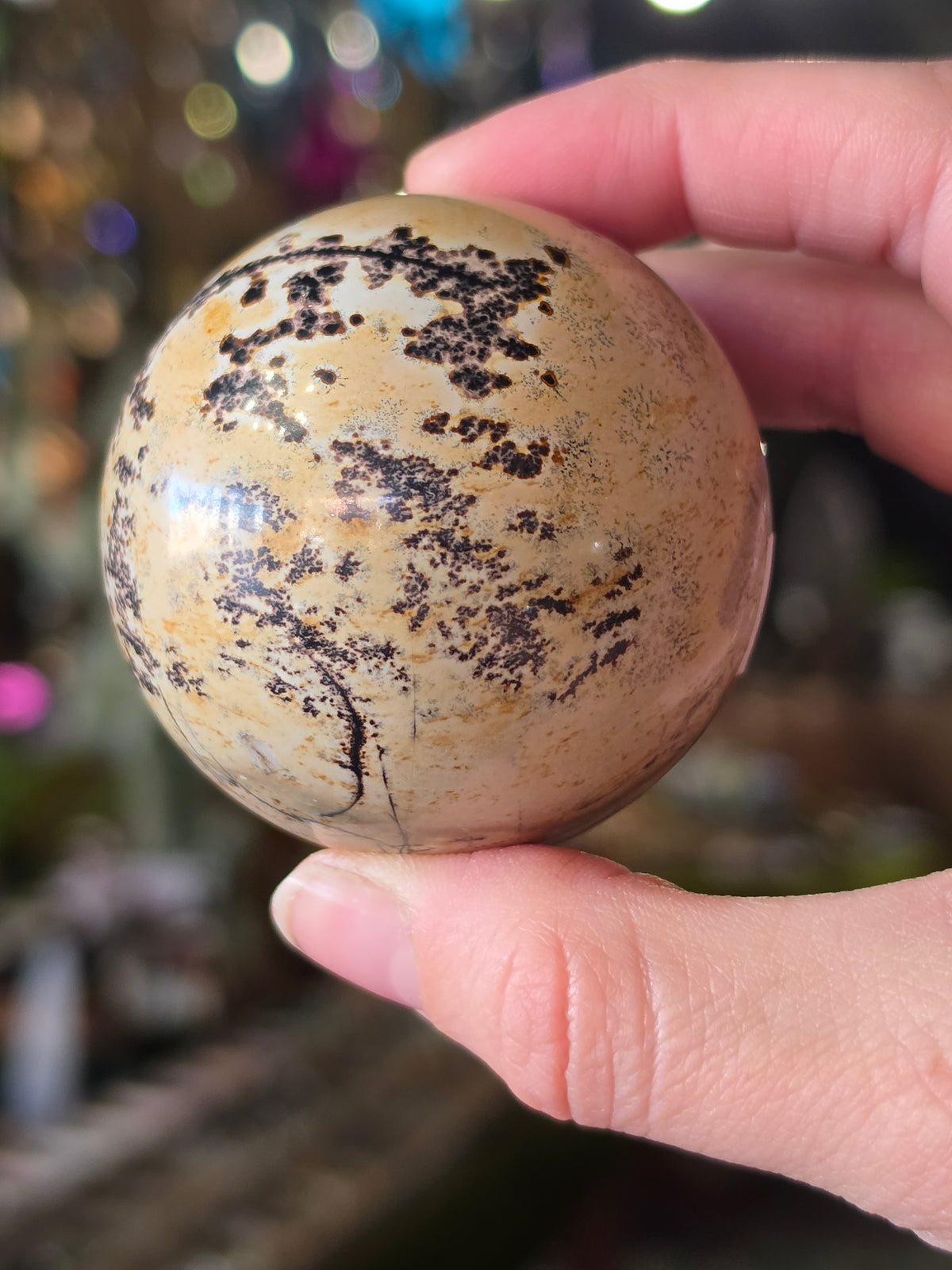 Dendritic Jasper Sphere