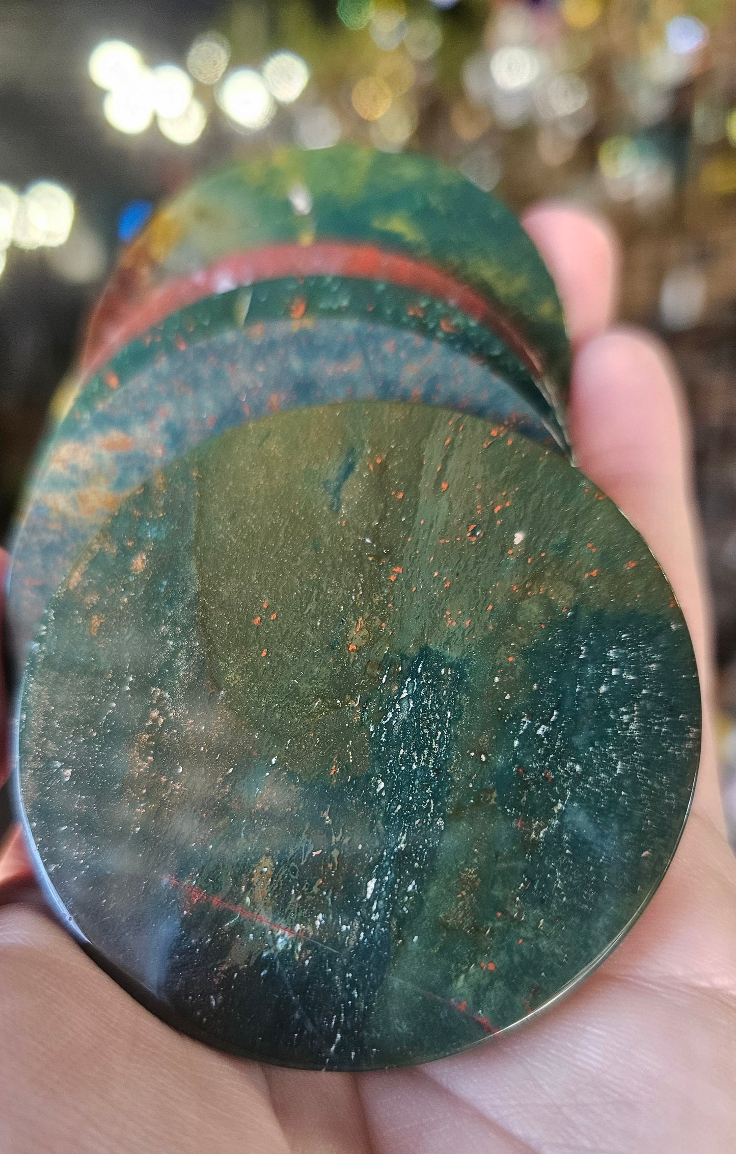 Bloodstone Fancy Jasper Disc