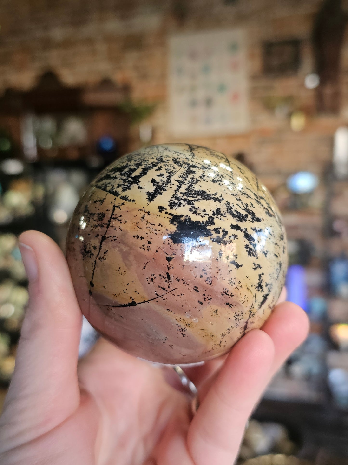 Dendritic Jasper Sphere