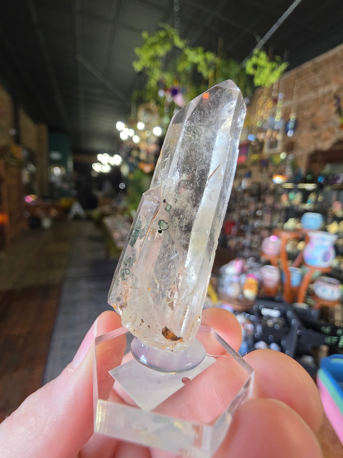 Uncommon Clinochlorite Trapiche Inclusions in Quartz