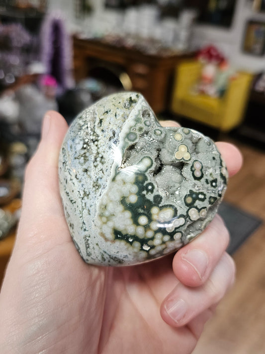 Ocean Jasper Heart