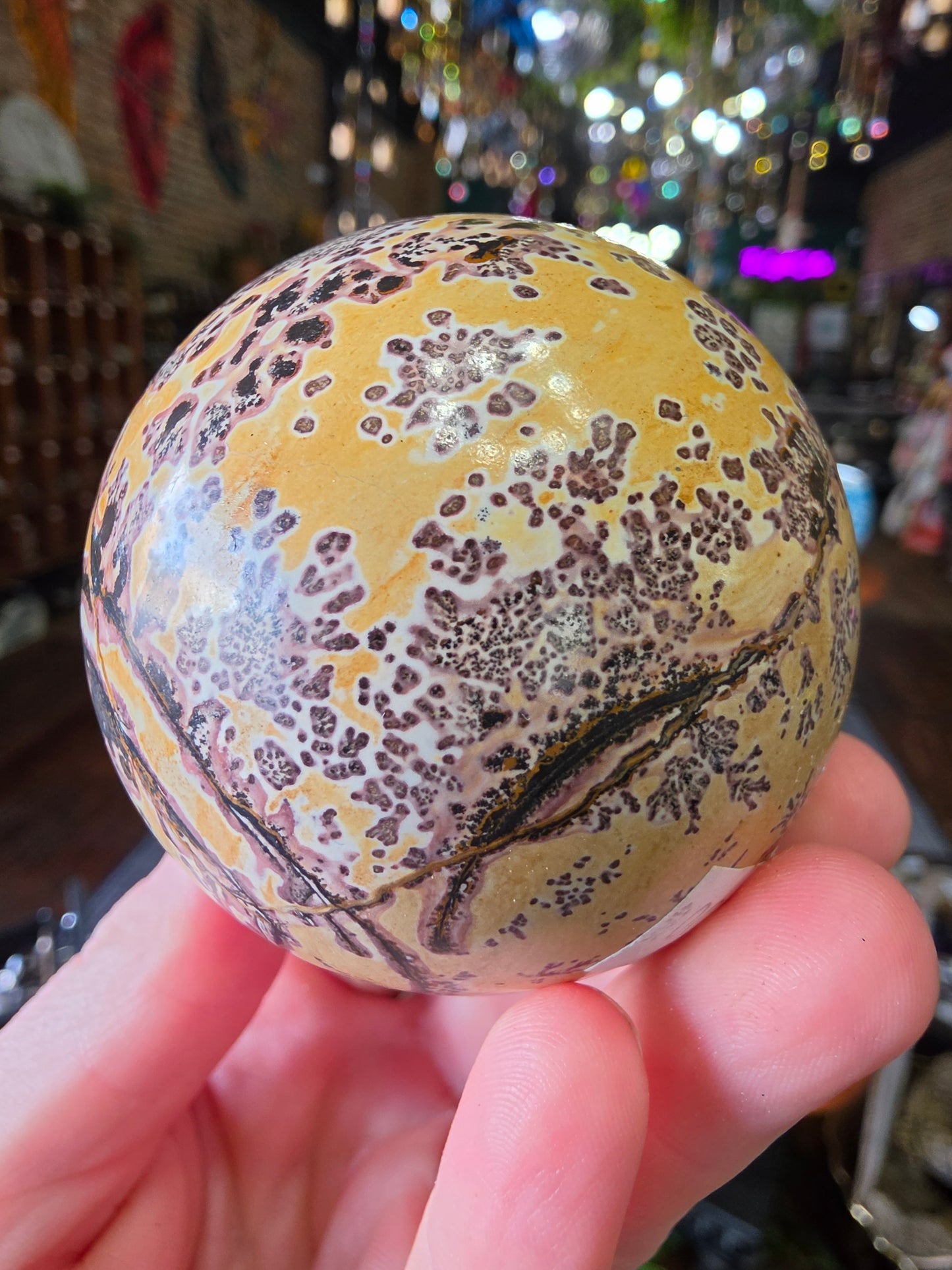 Dendritic Jasper Sphere