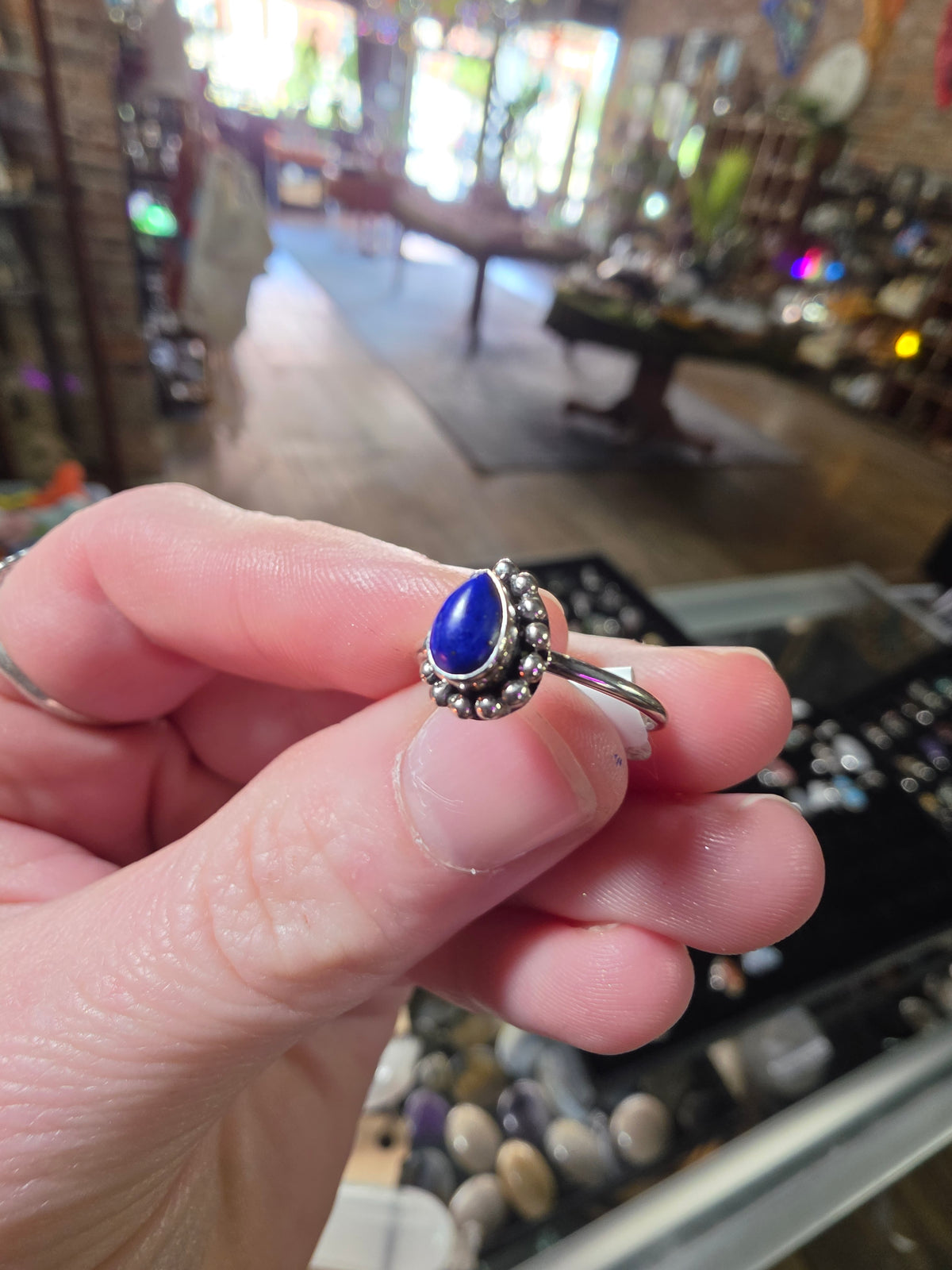 Lapis Lazuli Ring Size 5 (Enhanced)