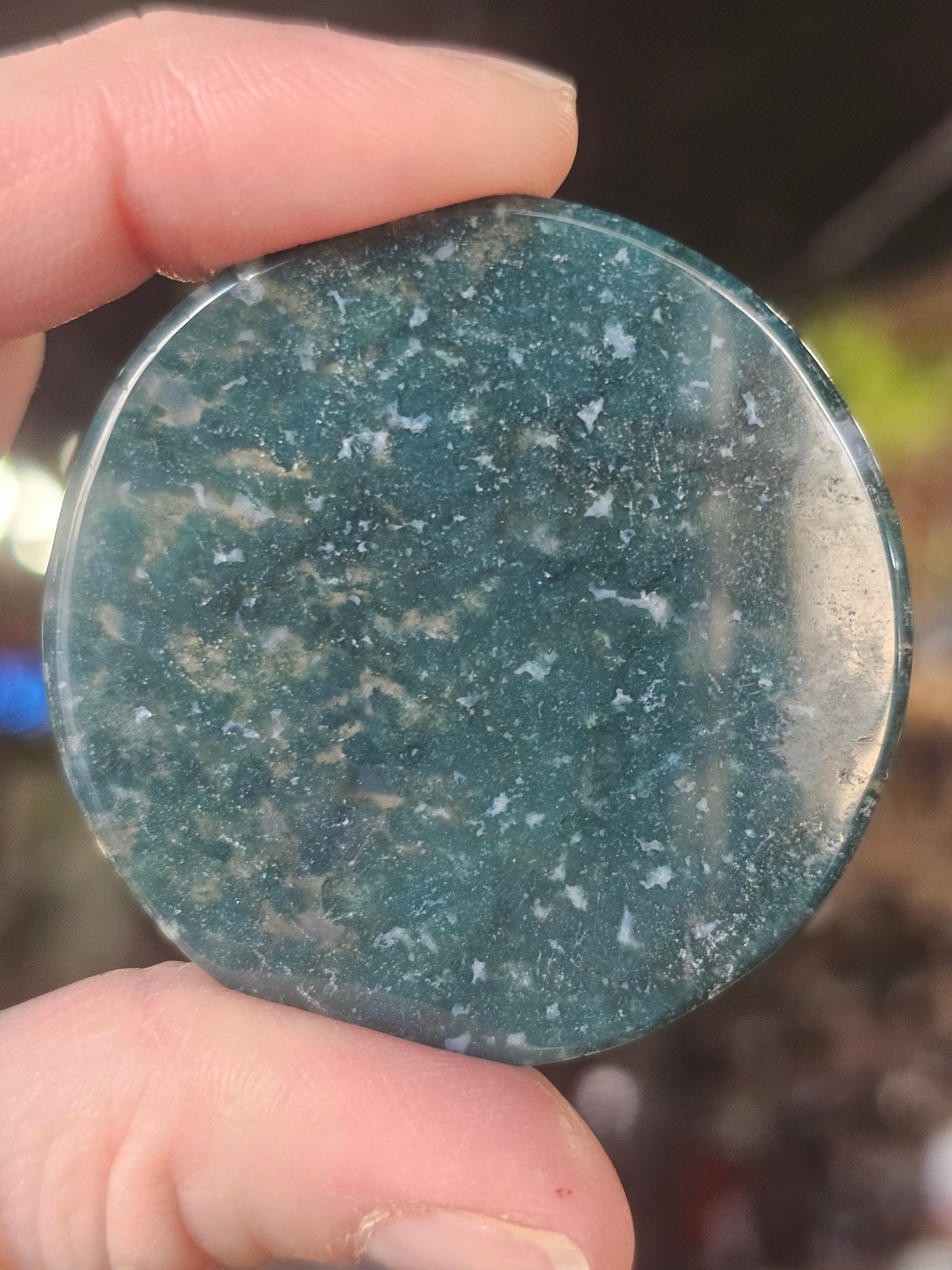 Moss Agate Disc