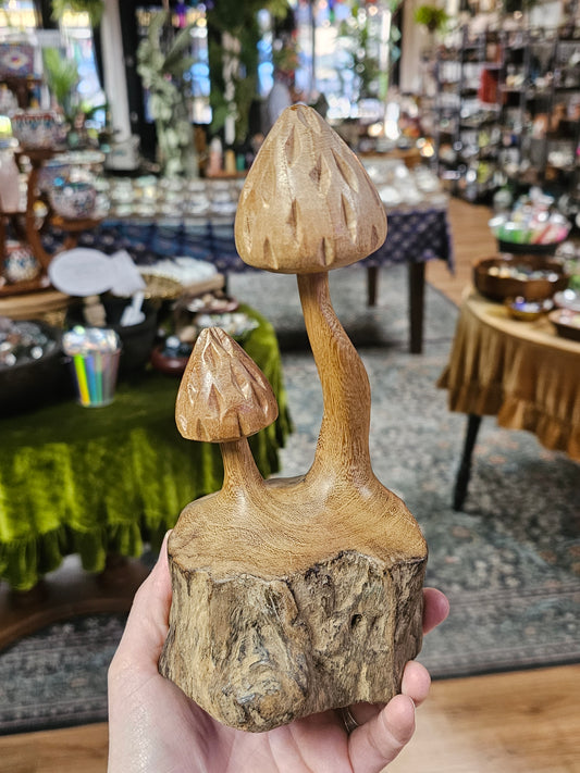 Wooden Mushroom Carving