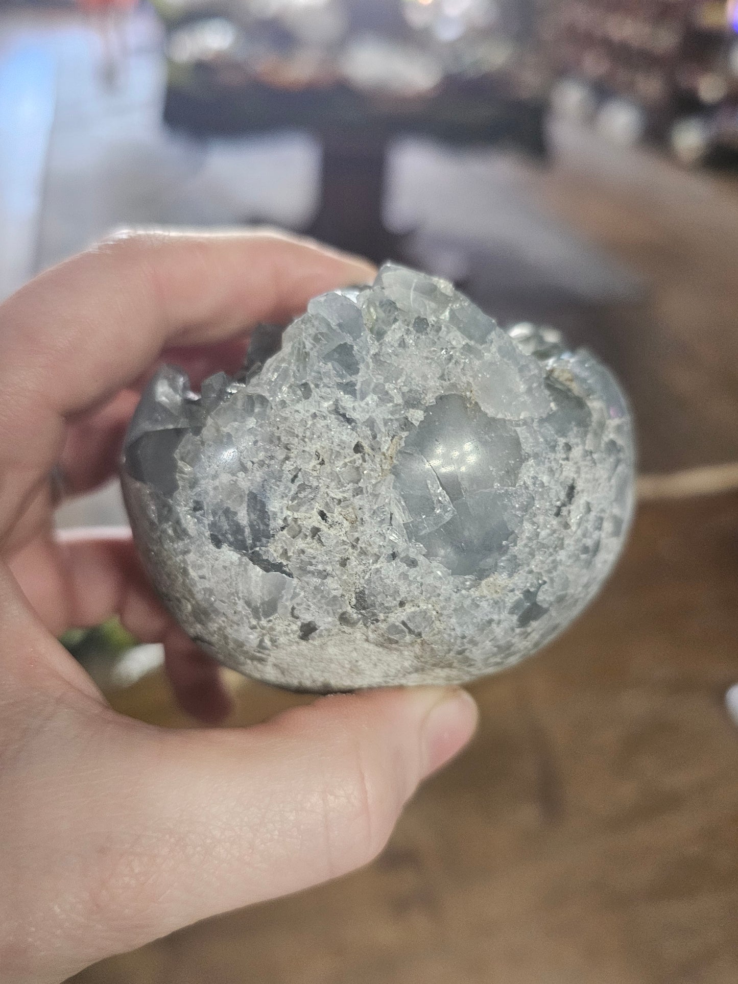 Celestite Cluster Sphere