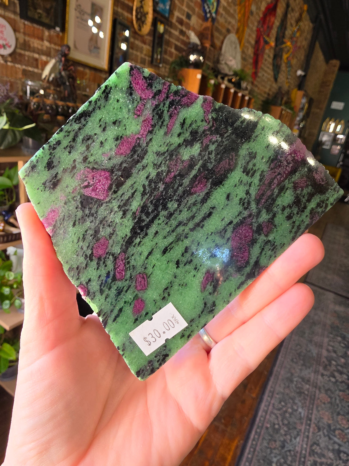 Ruby in Zoisite Slab