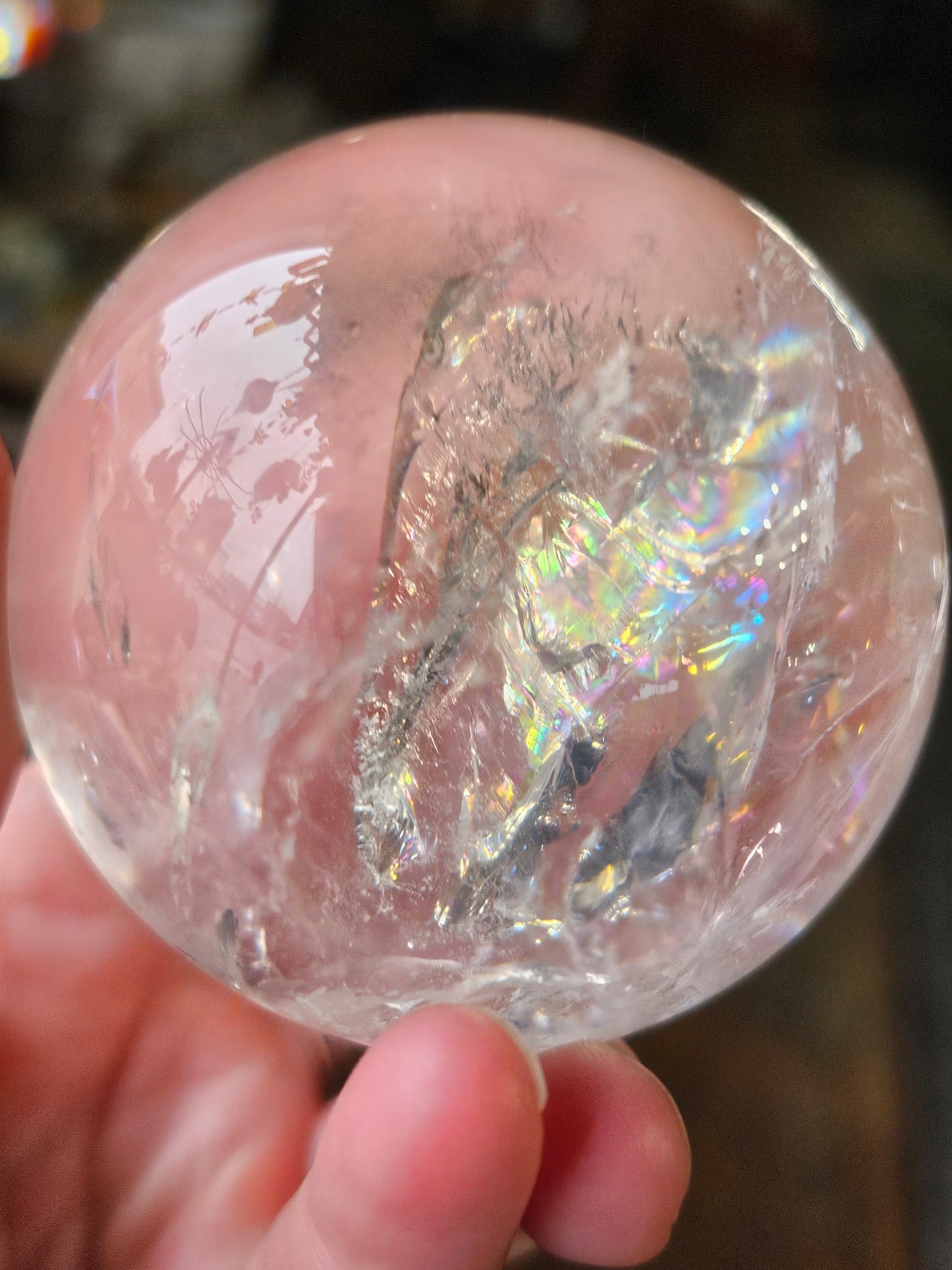 Blue Needle Quartz Sphere