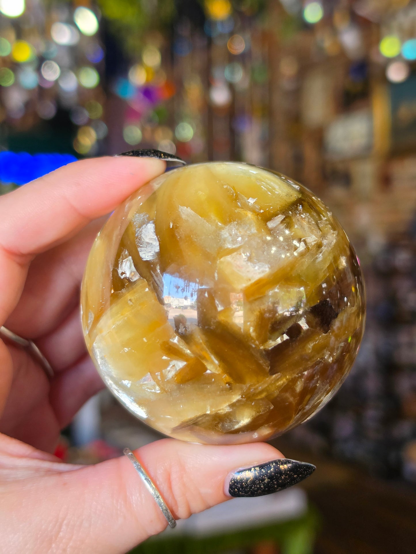 Golden Mica Sphere