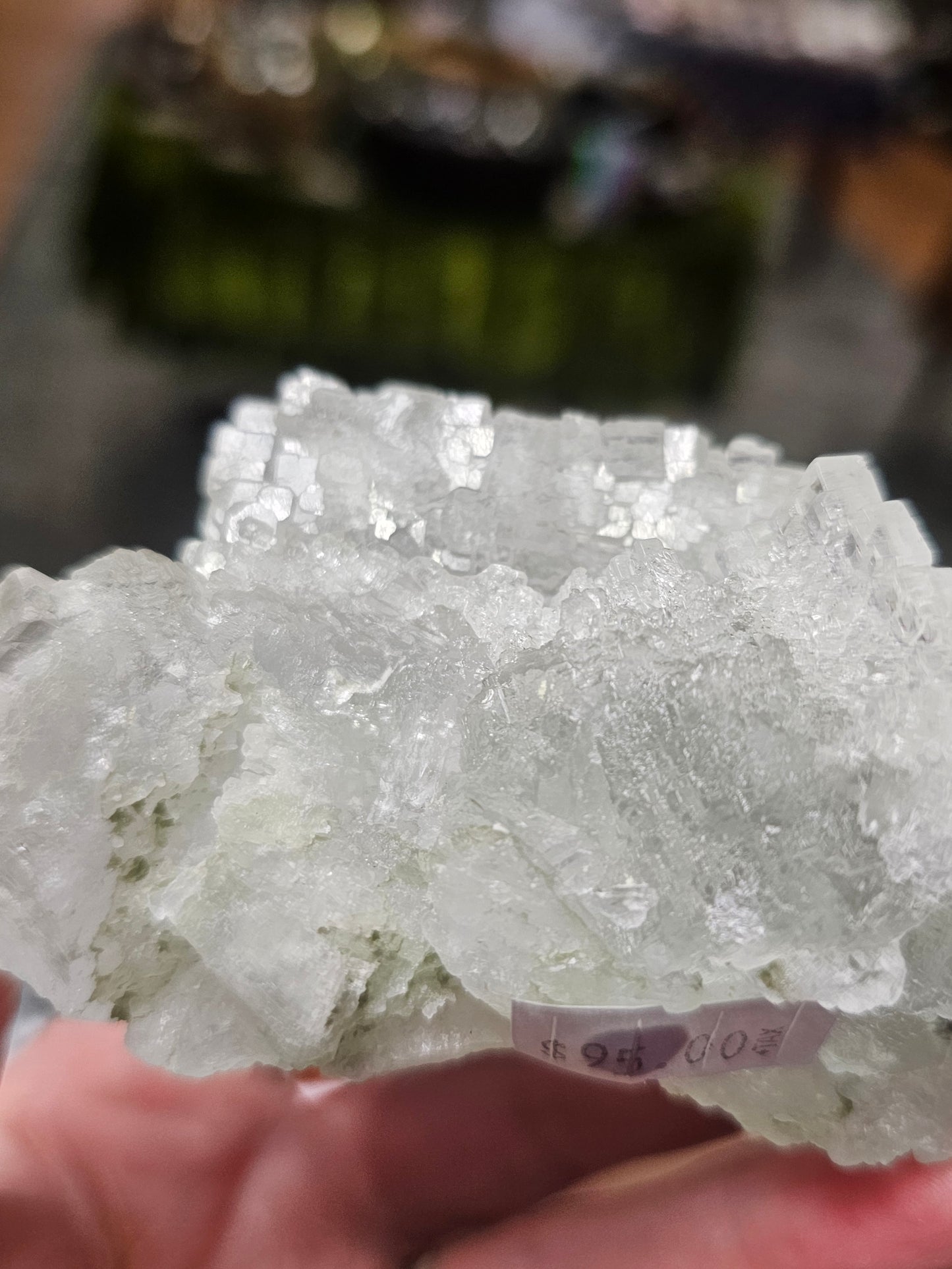 Green Stepped Cubic Fluorite