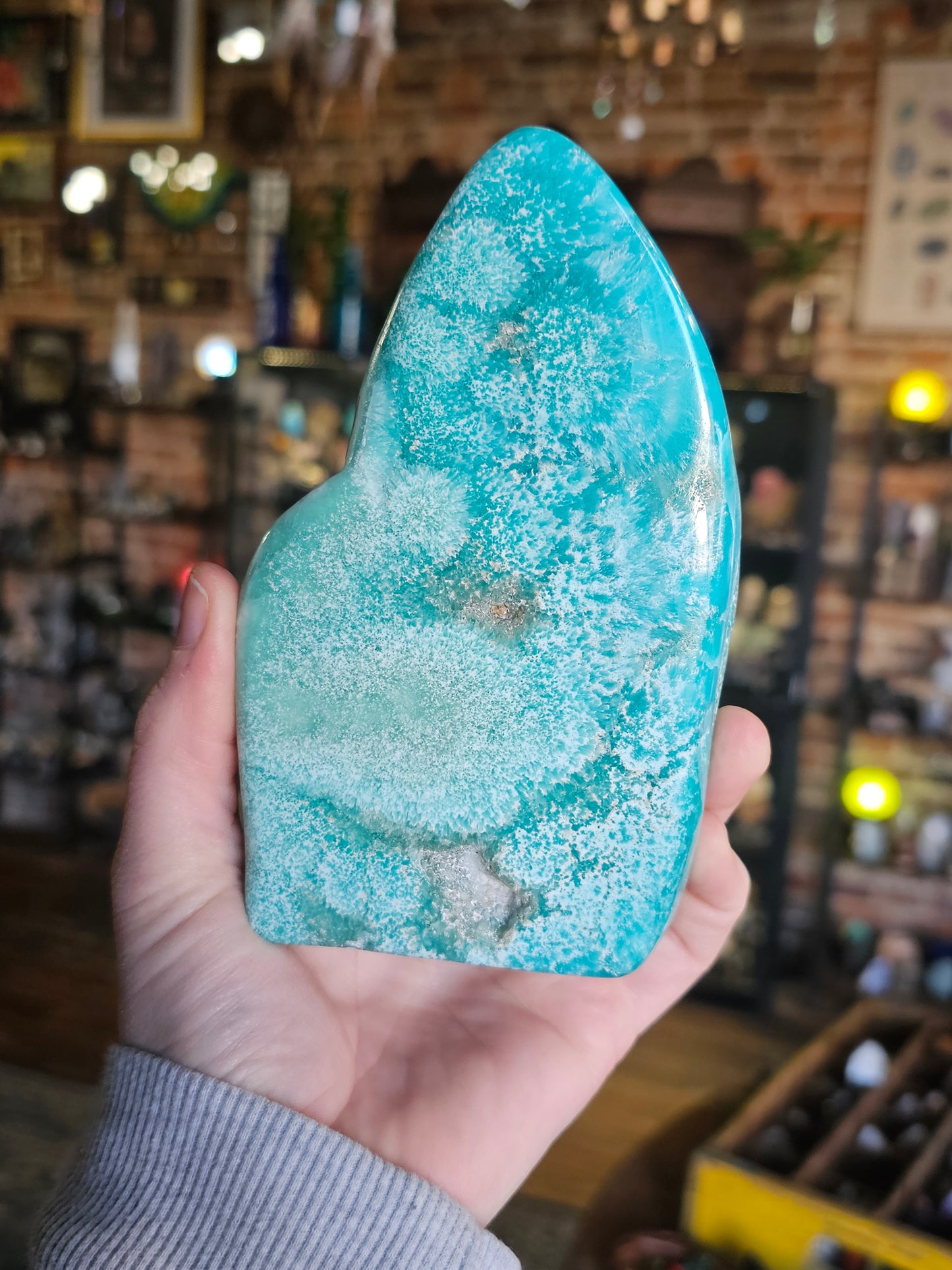 Blue Aragonite Freeform