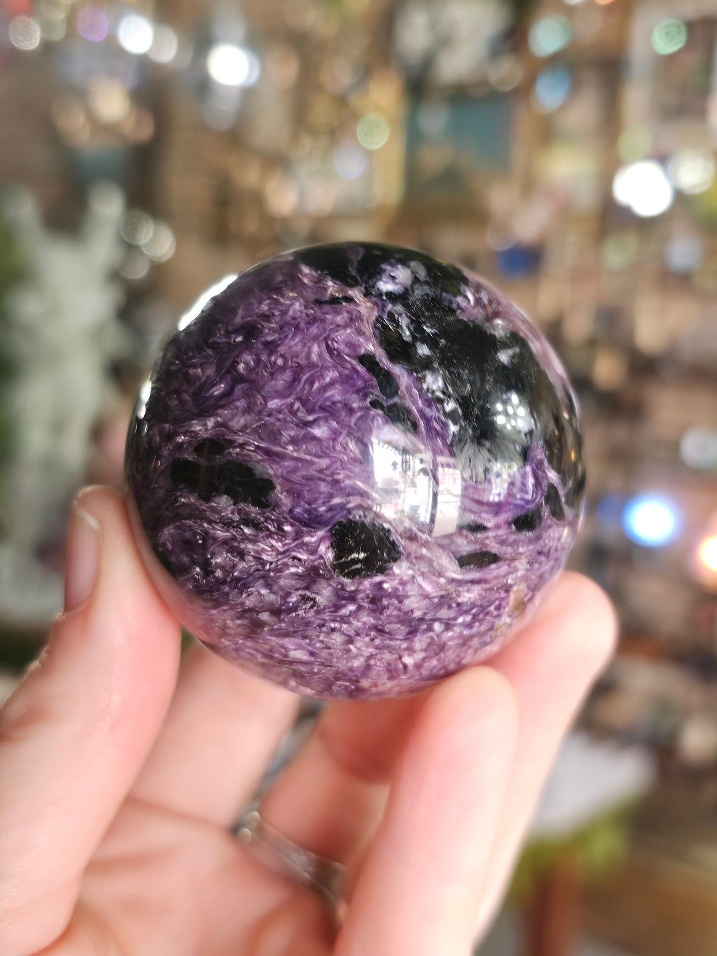 Charoite Sphere