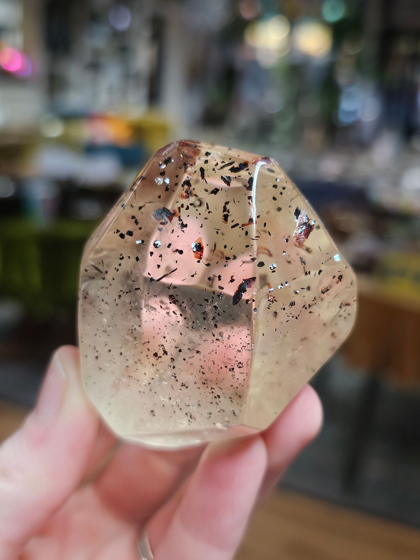 Lepidocrocite In Champagne Quartz Freeform