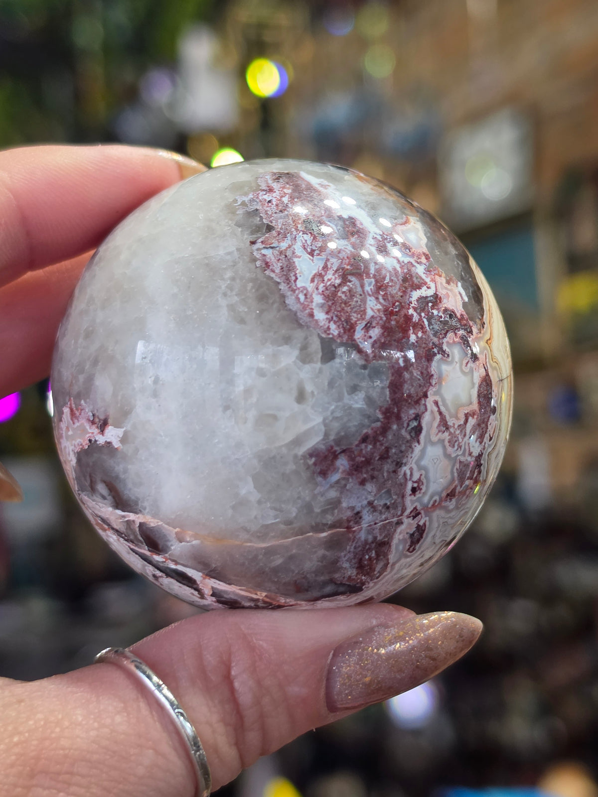 Laguna Lace Agate Sphere