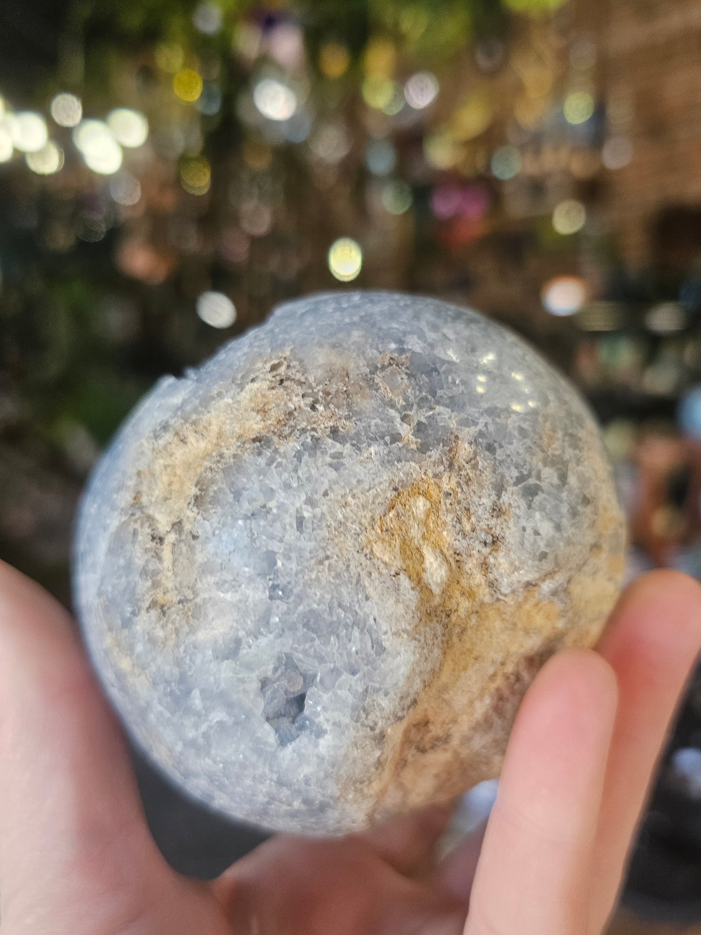 Celestite Cluster Sphere
