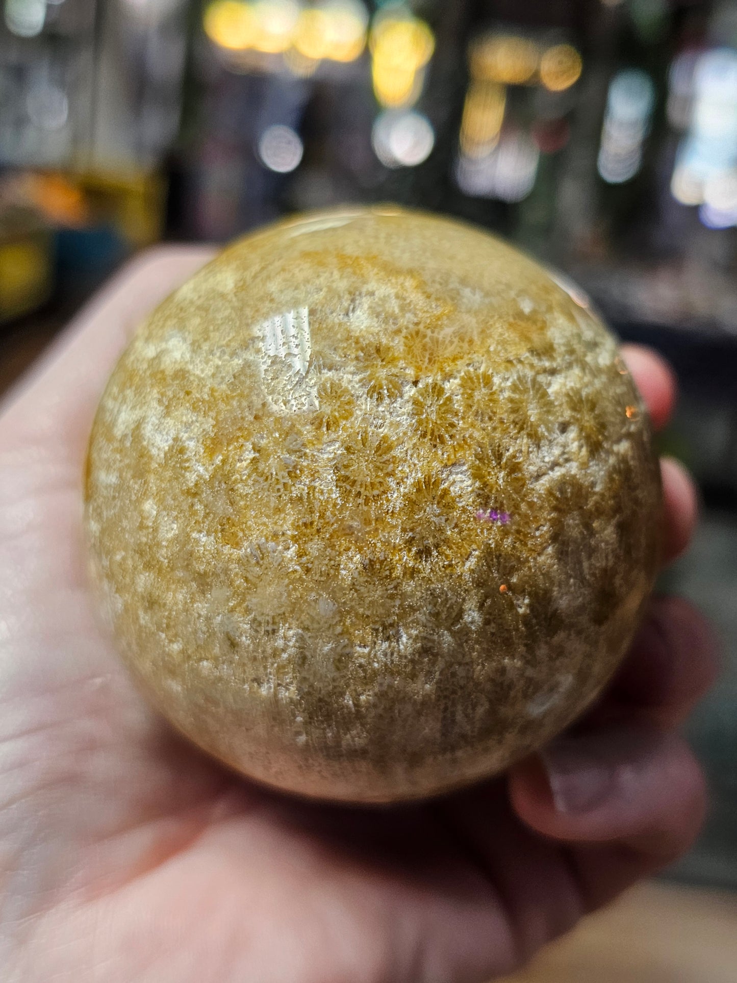 Coral Jade Sphere