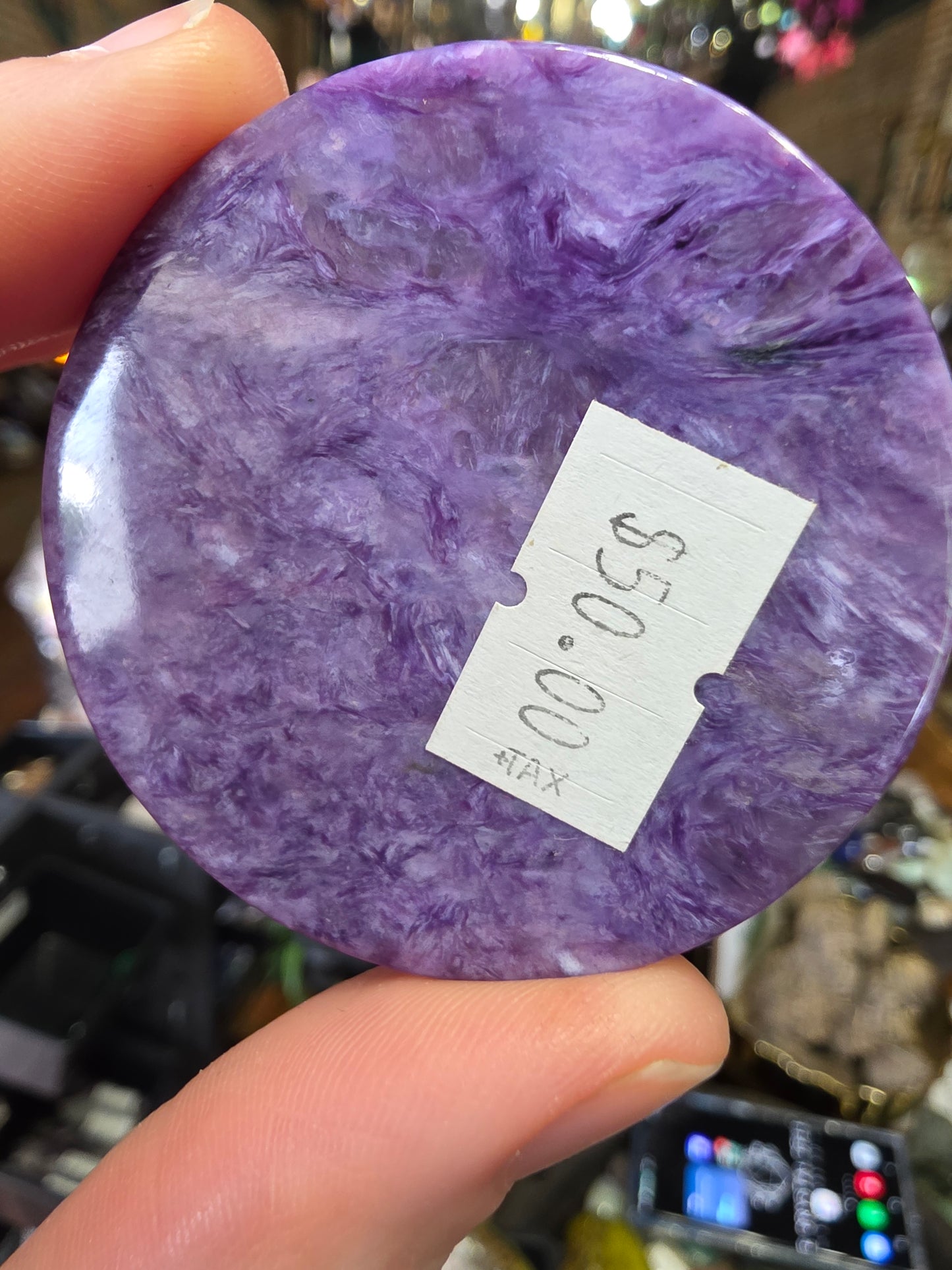 Charoite Disc