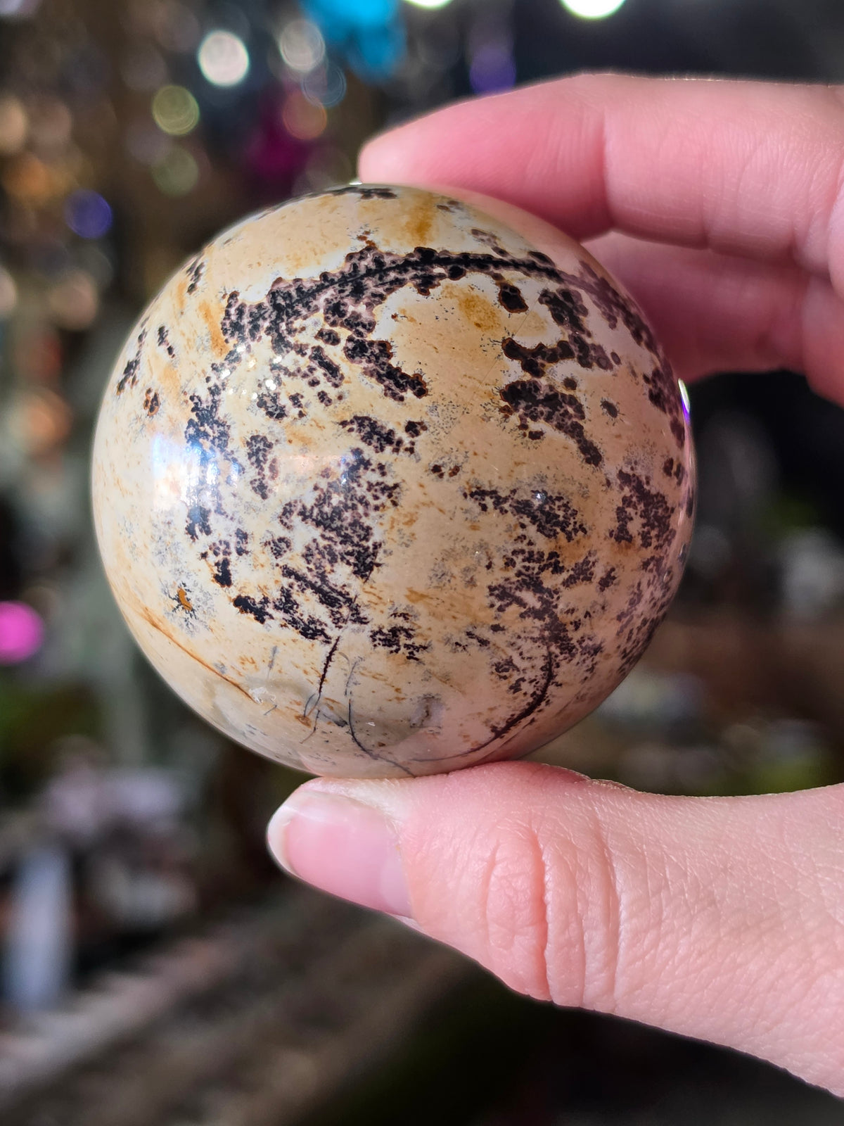 Dendritic Jasper Sphere