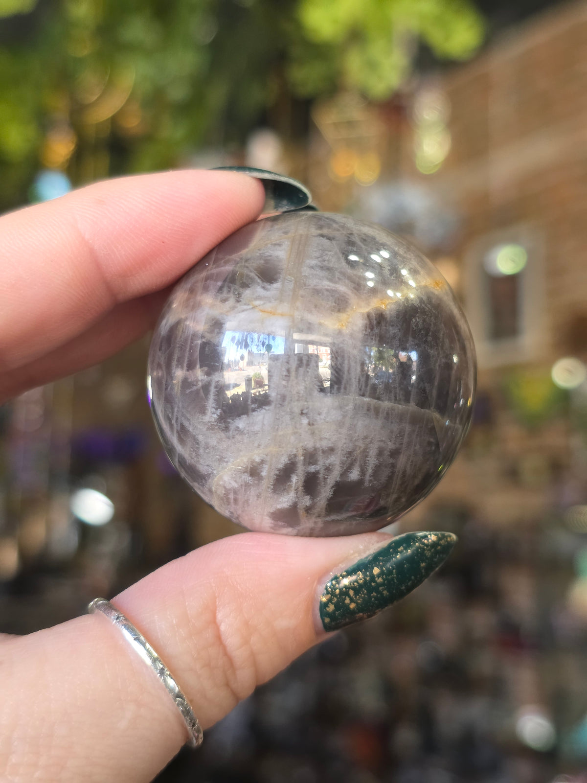 Black Moonstone Sphere