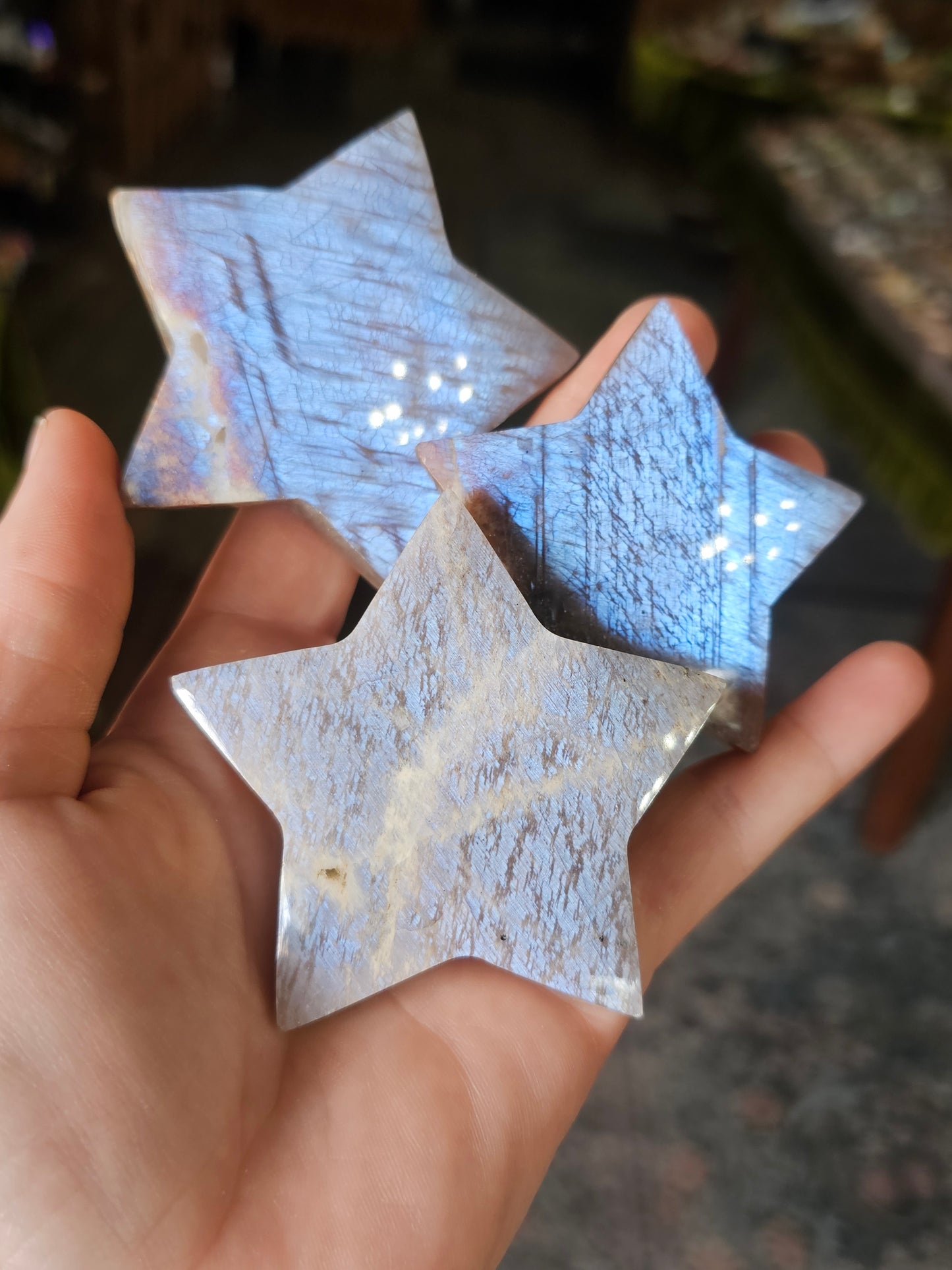 Moonstone Star Carving
