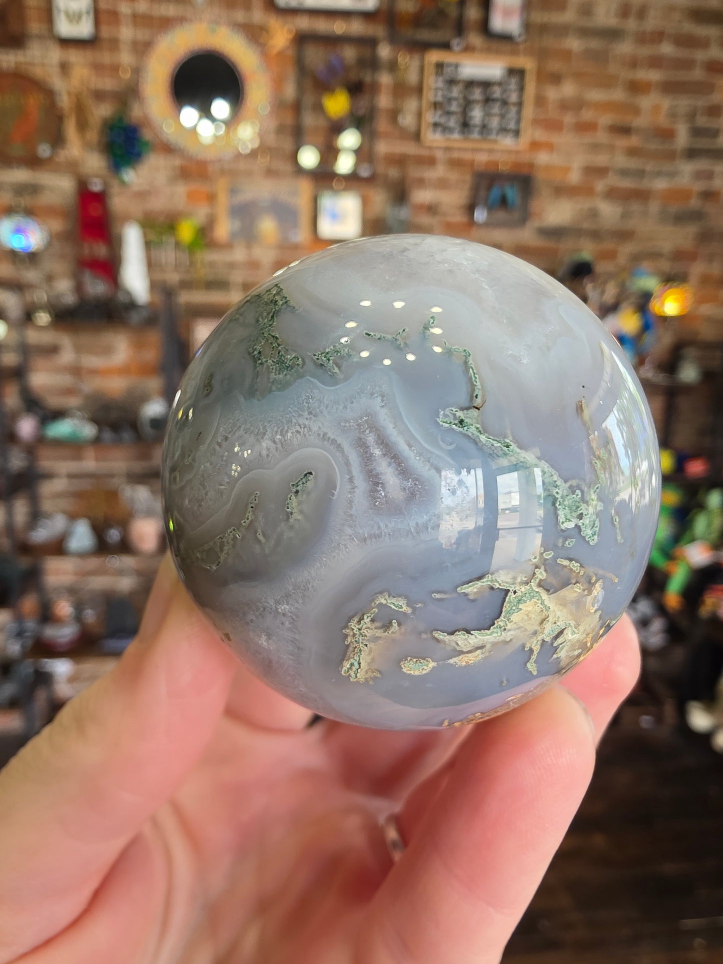 Moss Agate Sphere