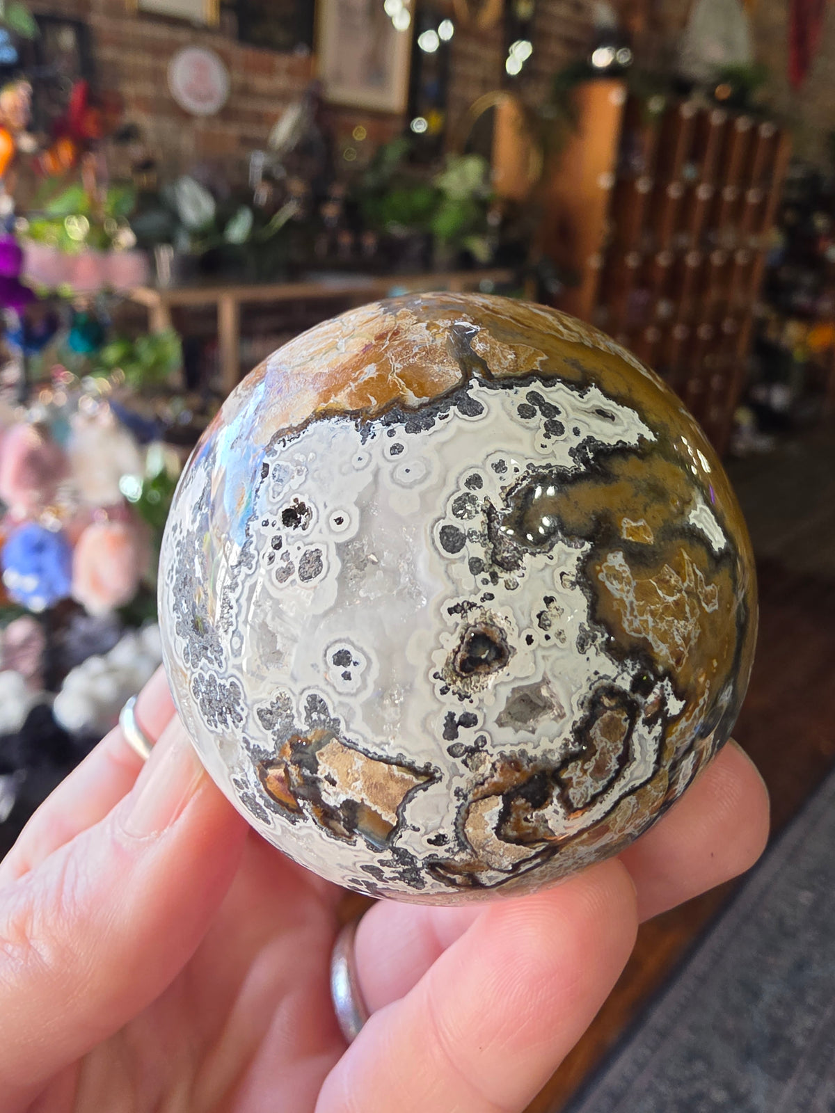 Canyon Jasper (Brecciated Jasper) Sphere