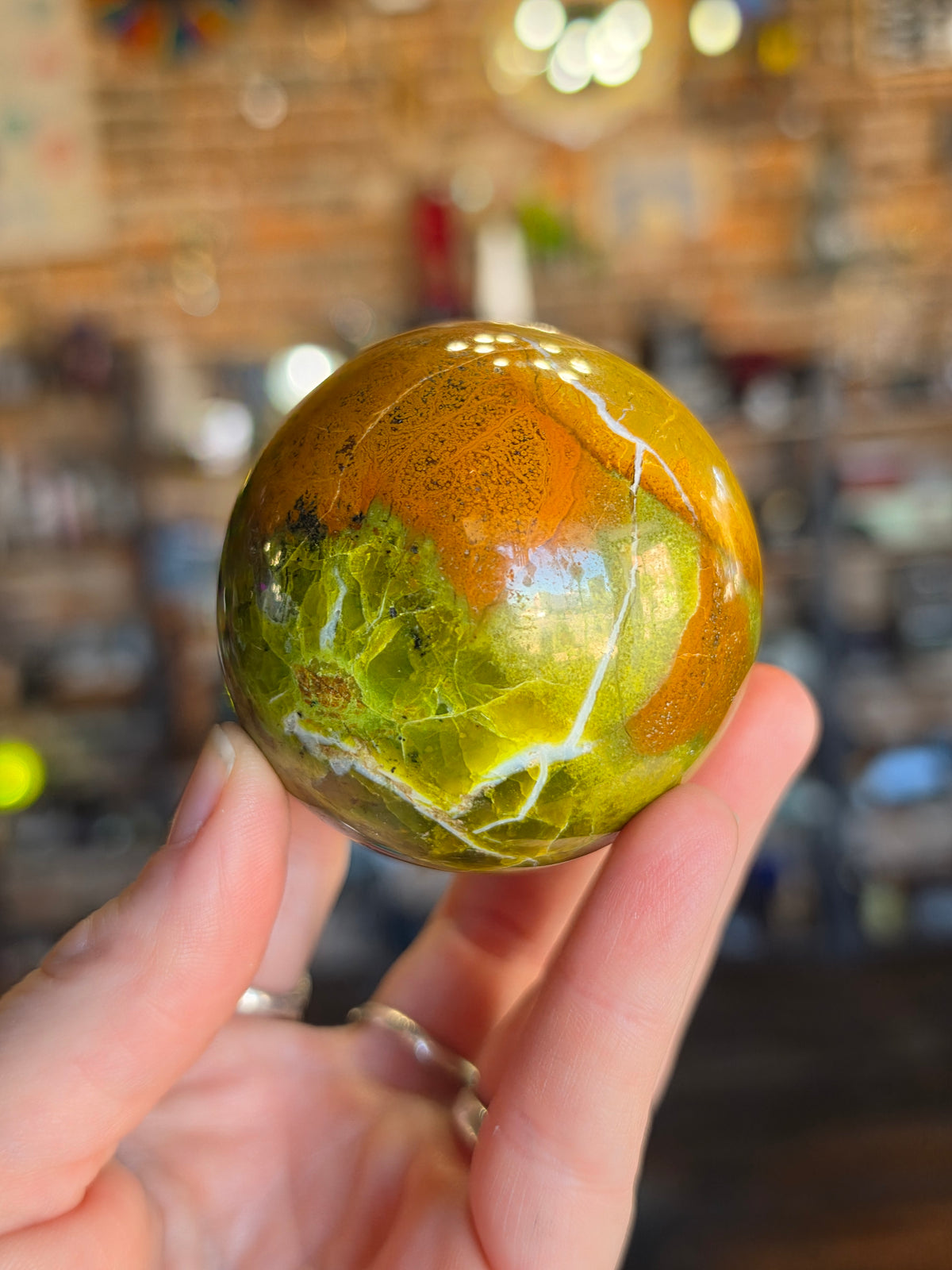 Green Common Opal Sphere