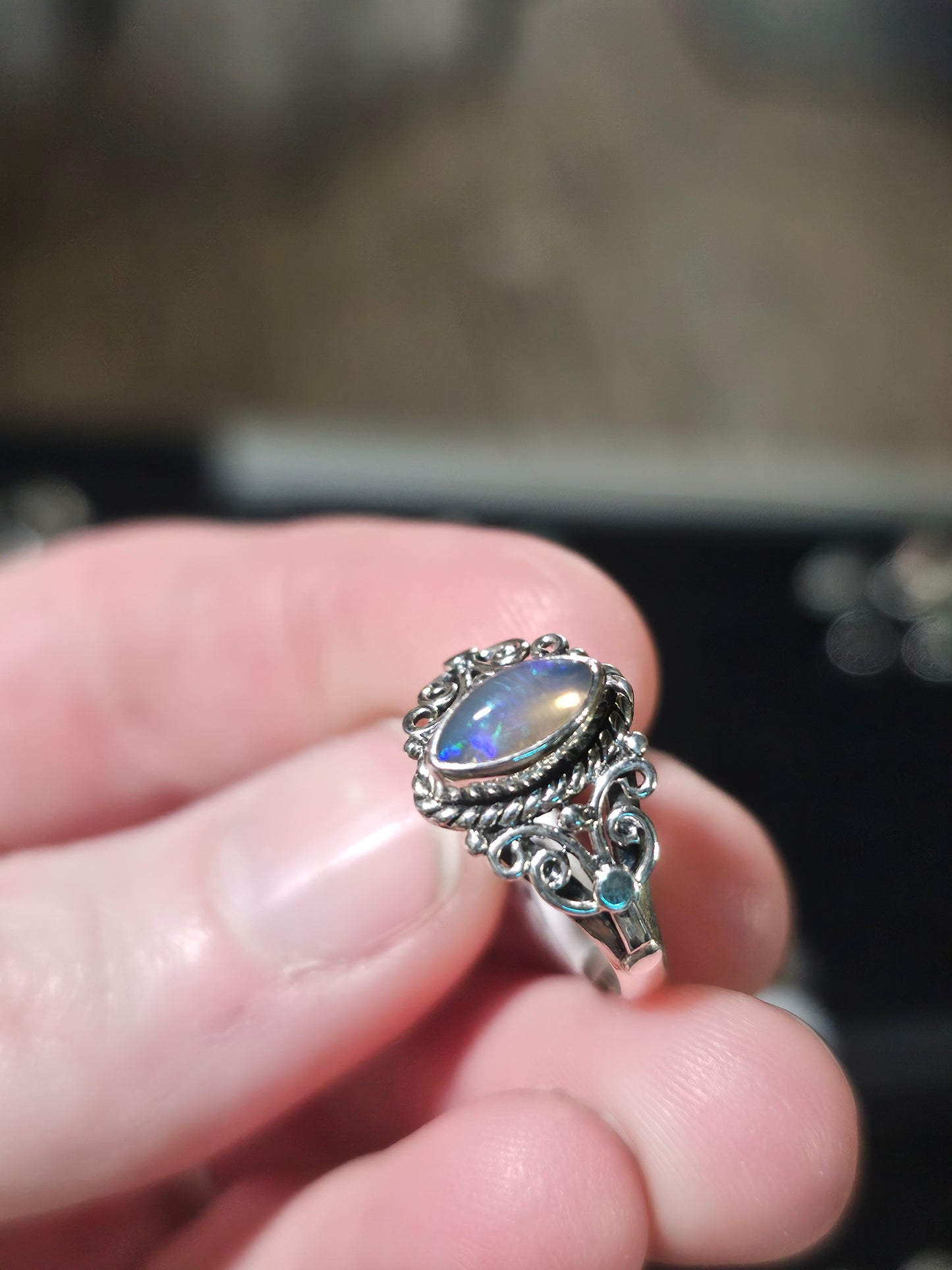 Size 6 Ethiopian Opal Ring