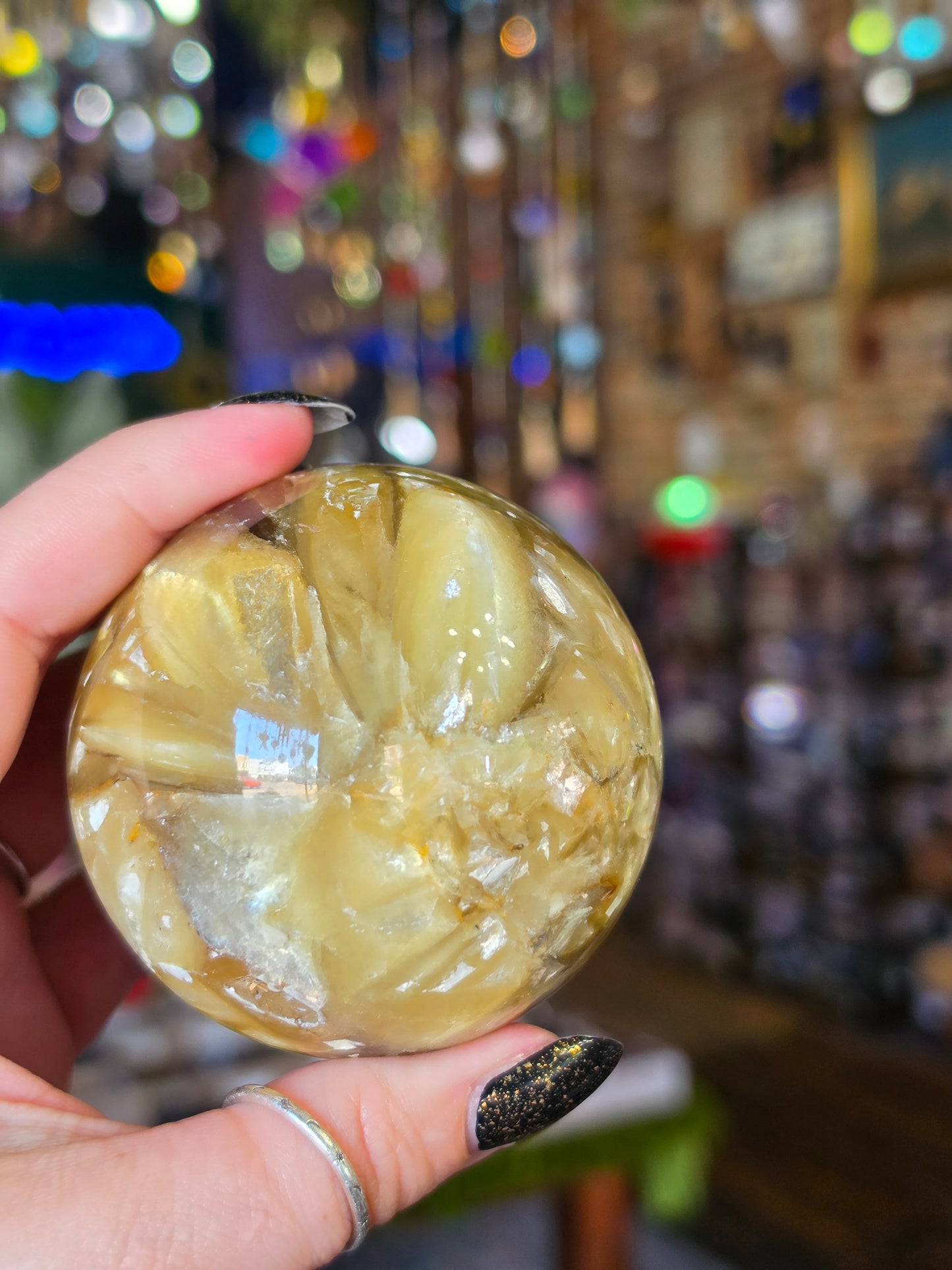 Golden Mica Sphere