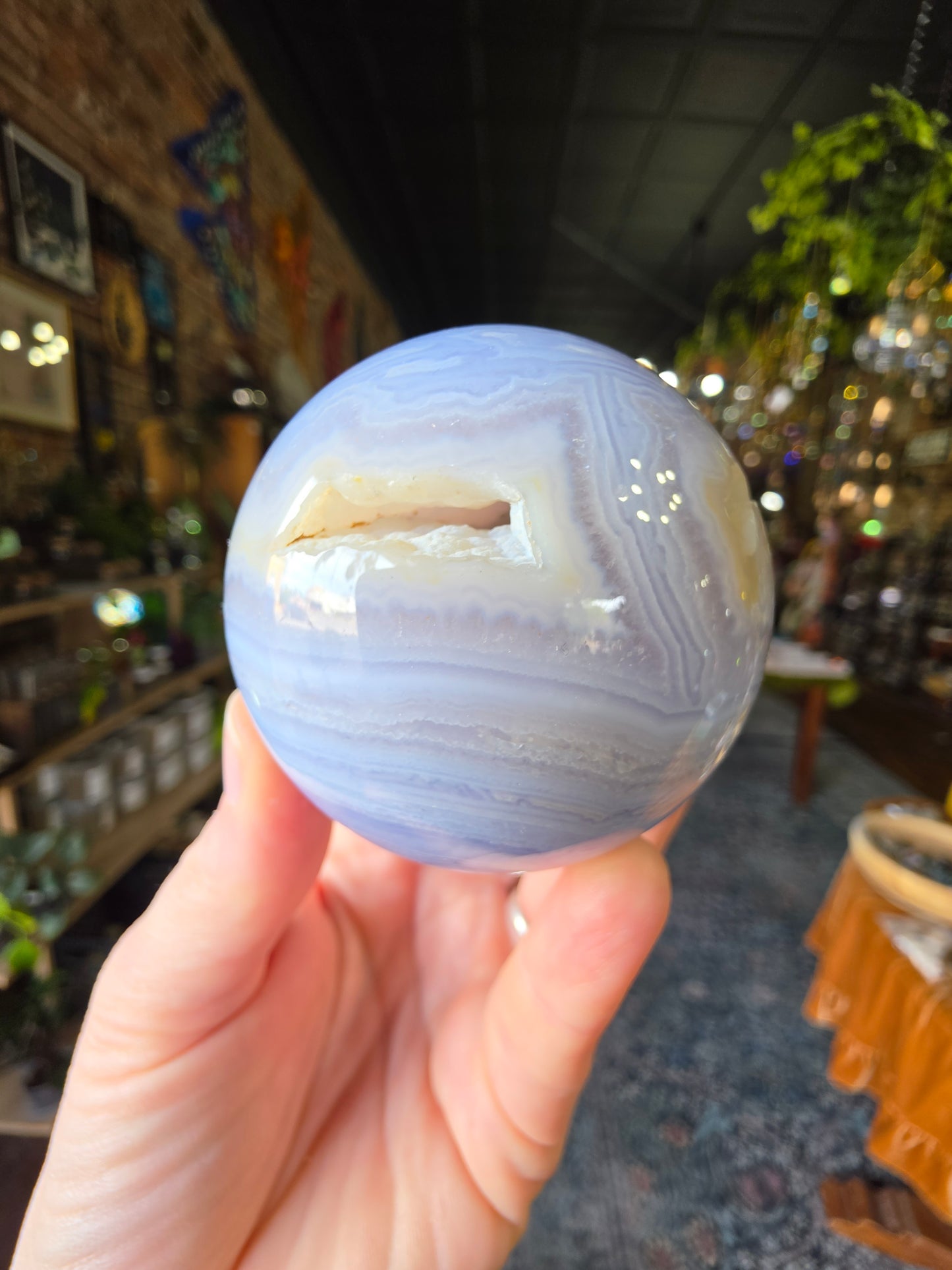 Blue Lace Agate Sphere