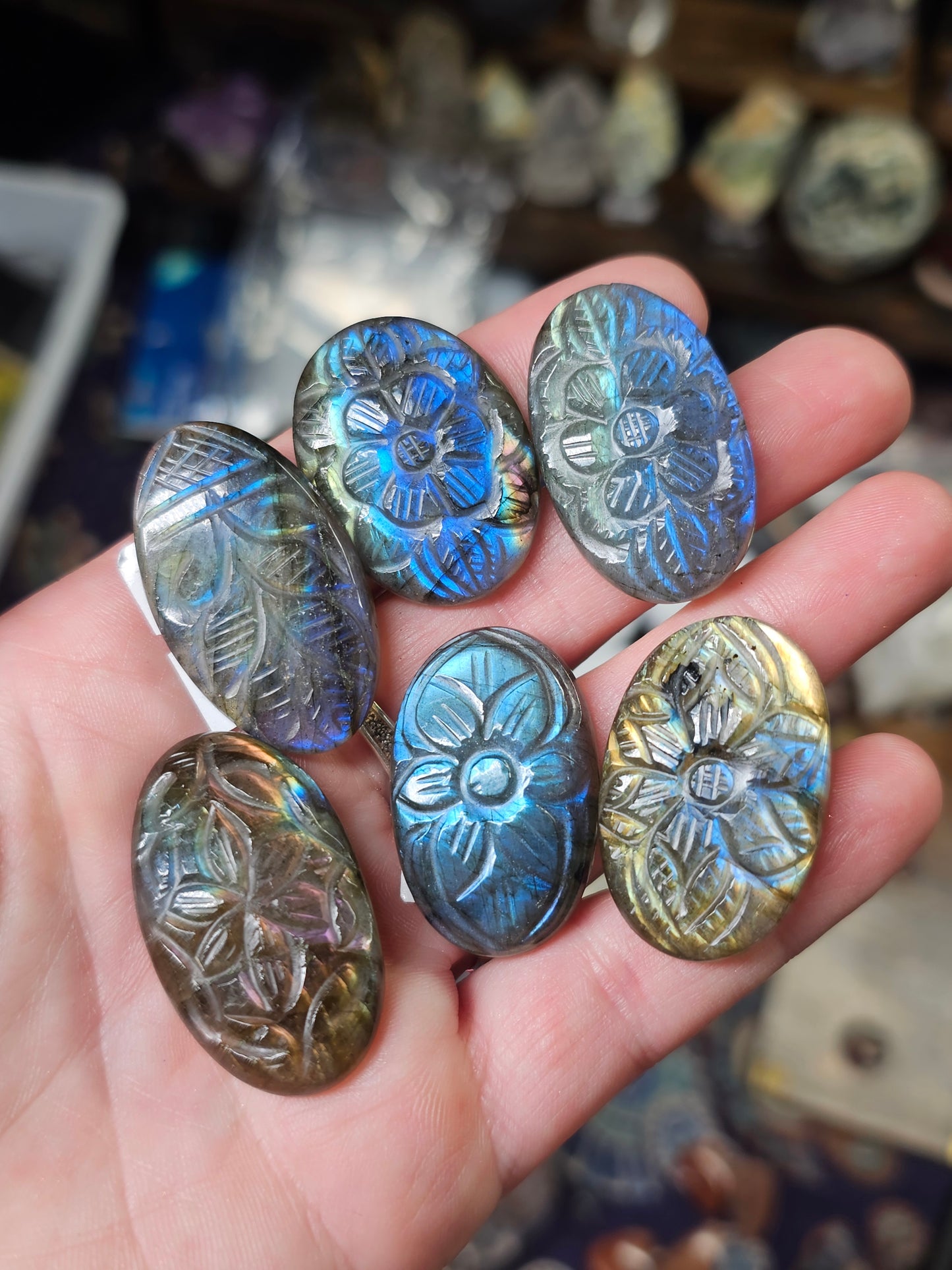 Carved Labradorite Cabochon